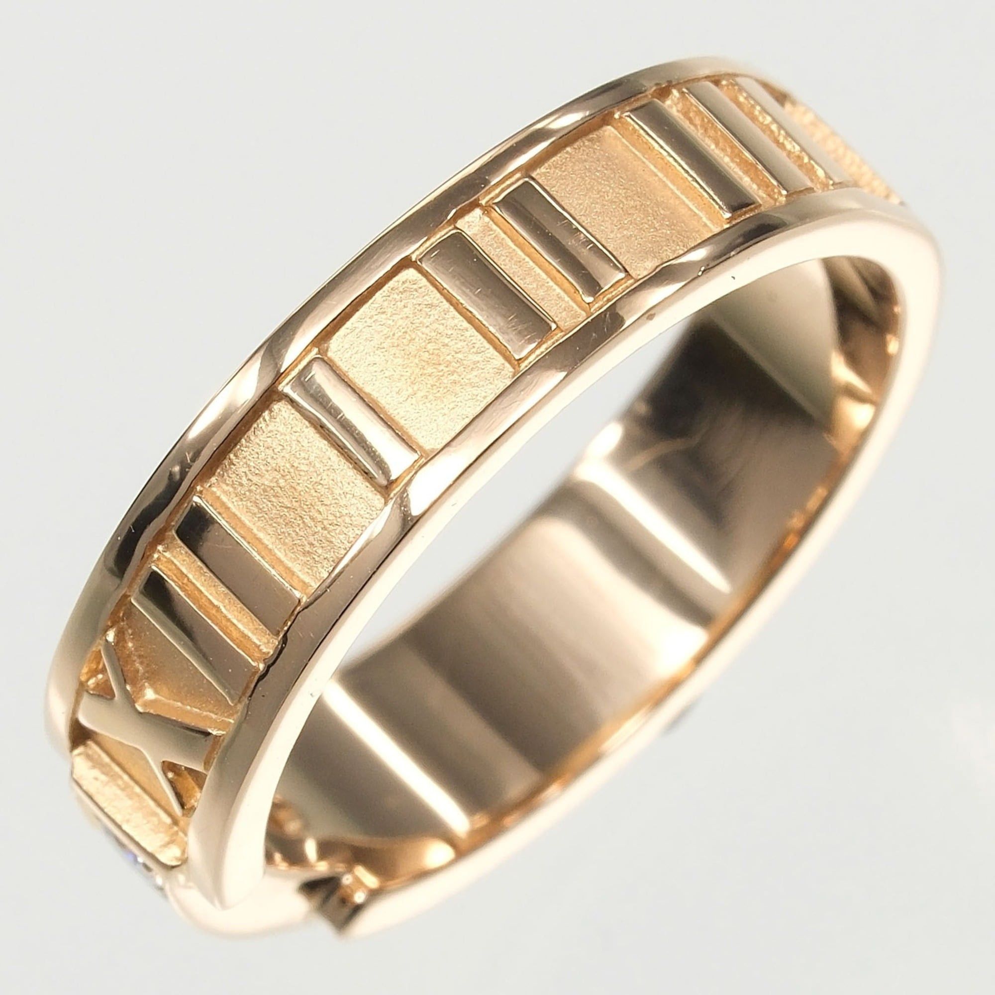 Tiffany & Co. Tiffany & Co. Atlas ring, size 14, 18K pink gold with diamonds, approximately 5.27g. Size ONE SIZE - 9 Thumbnail