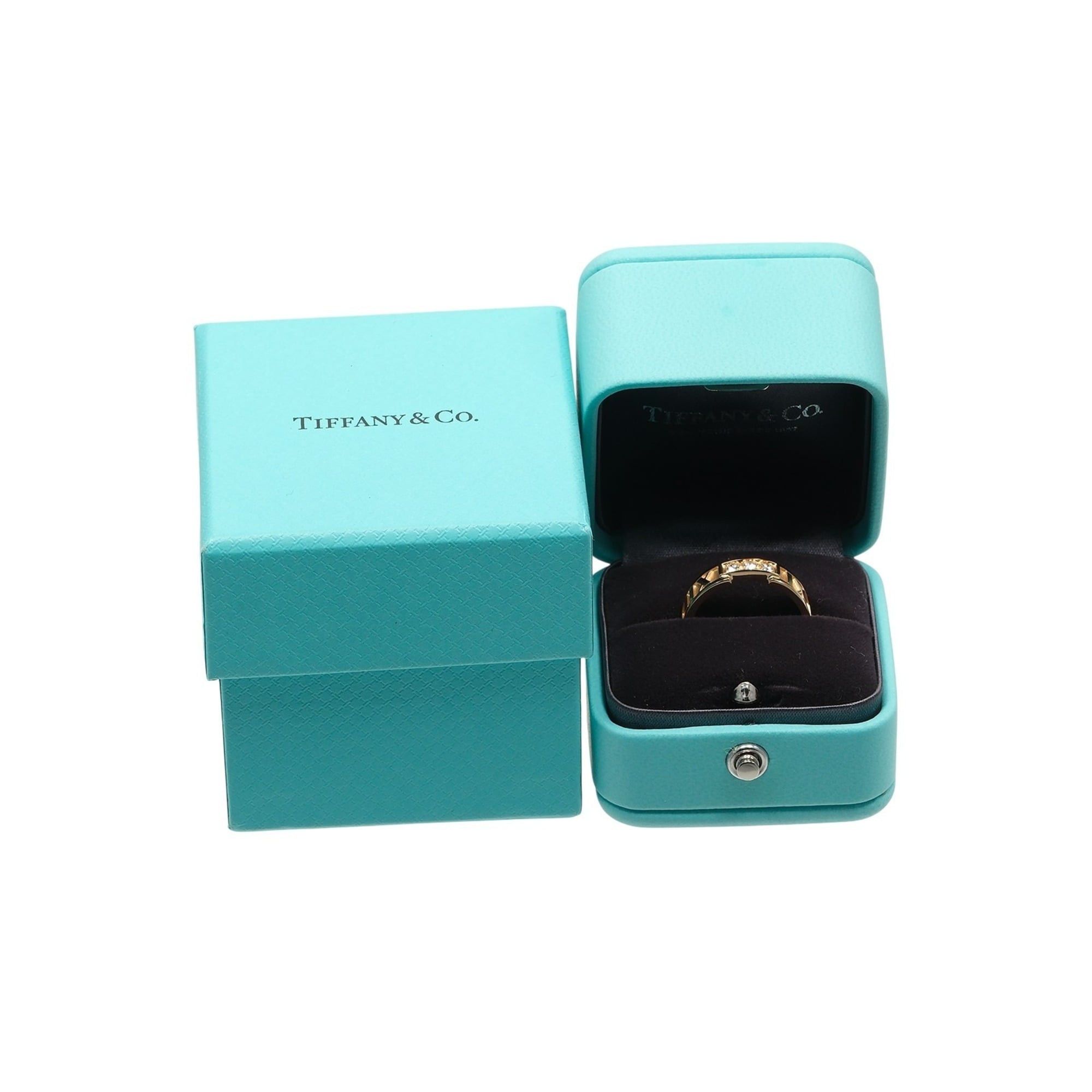 Tiffany & Co. Tiffany & Co. Atlas ring, size 14, 18K pink gold with diamonds, approximately 5.27g. Size ONE SIZE - 11 Thumbnail