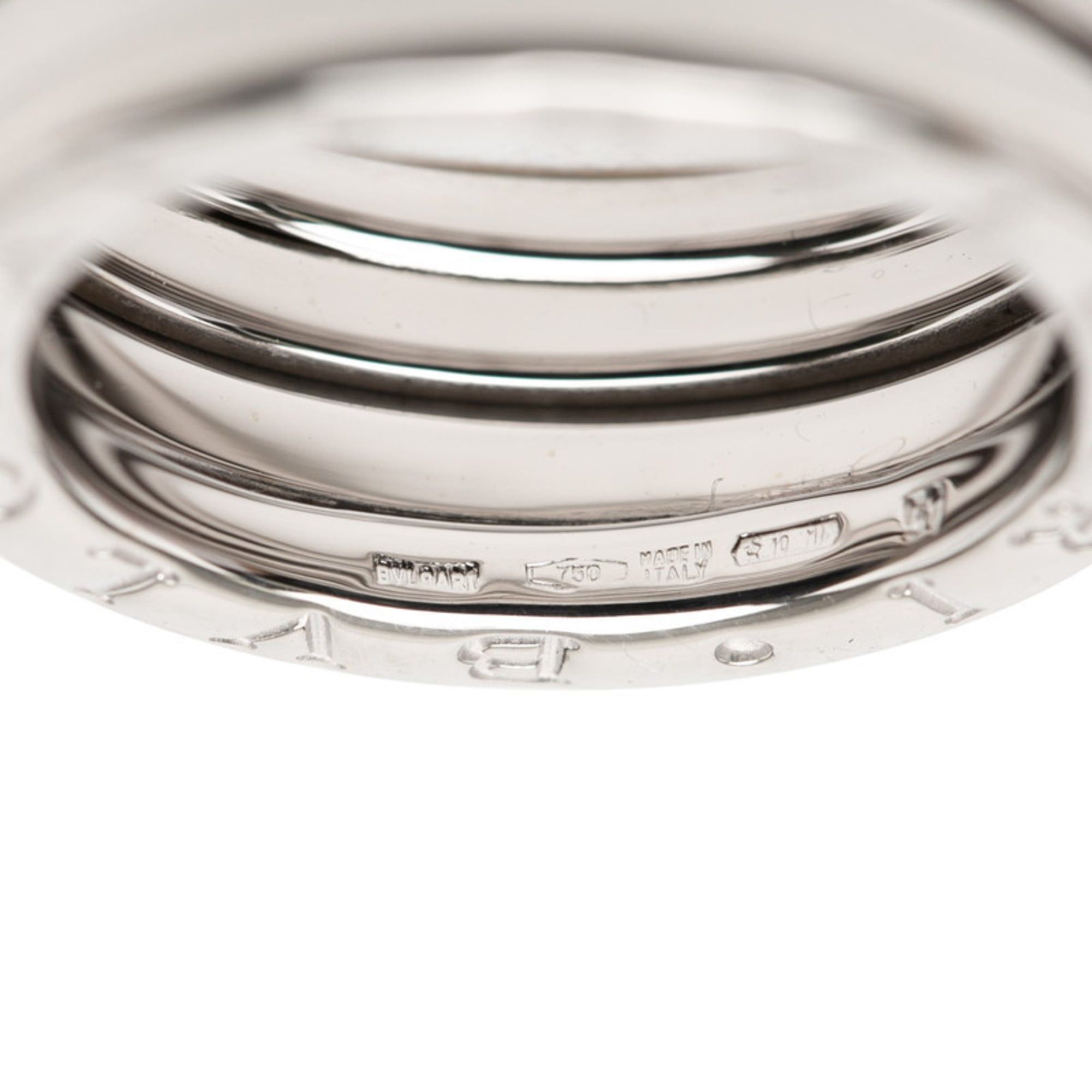 Bvlgari BVLGARI 18KWG White Gold Bzero1 Two-Band Ring for Women Size ONE SIZE - 5 Thumbnail