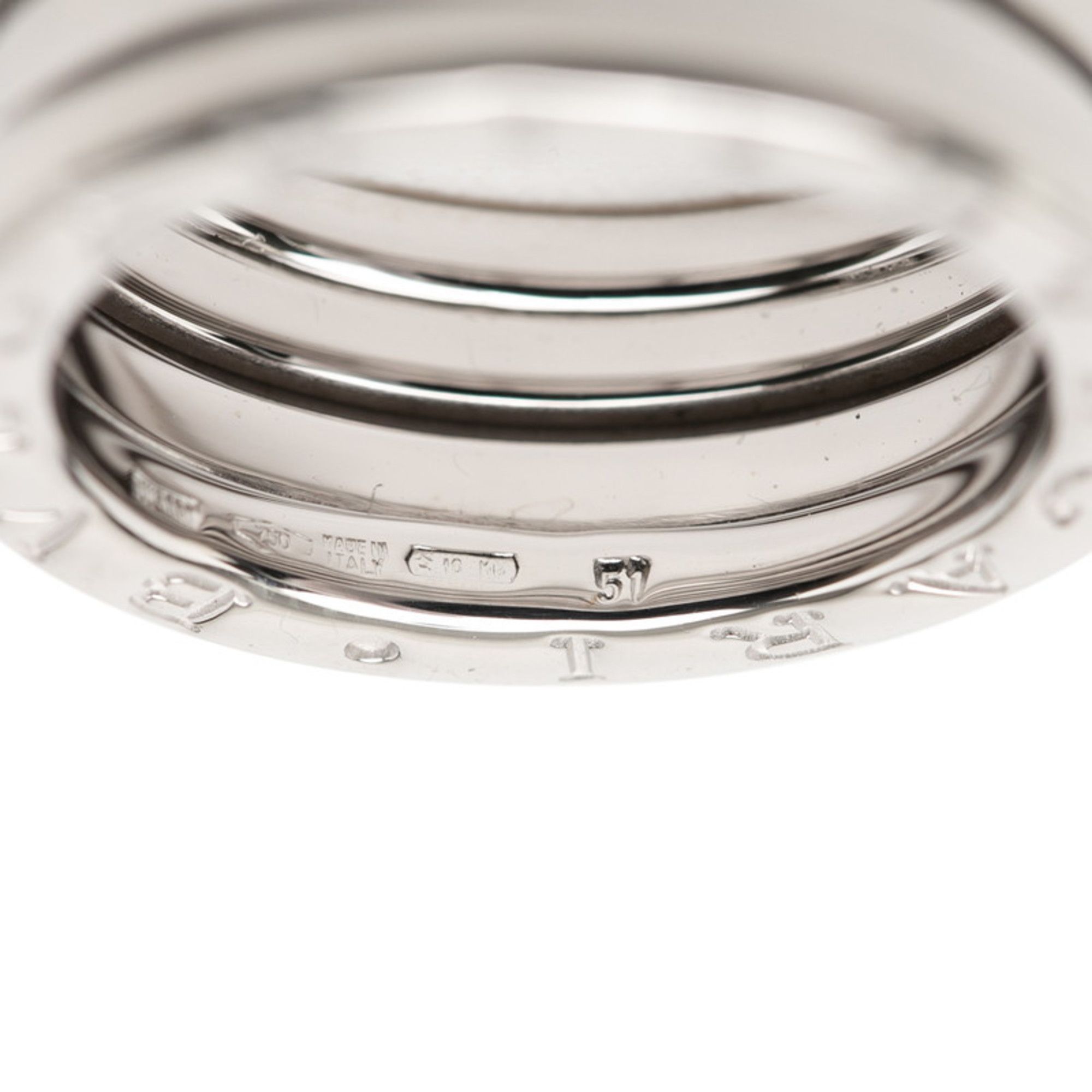 Bvlgari BVLGARI 18KWG White Gold Bzero1 Two-Band Ring for Women Size ONE SIZE - 6 Thumbnail