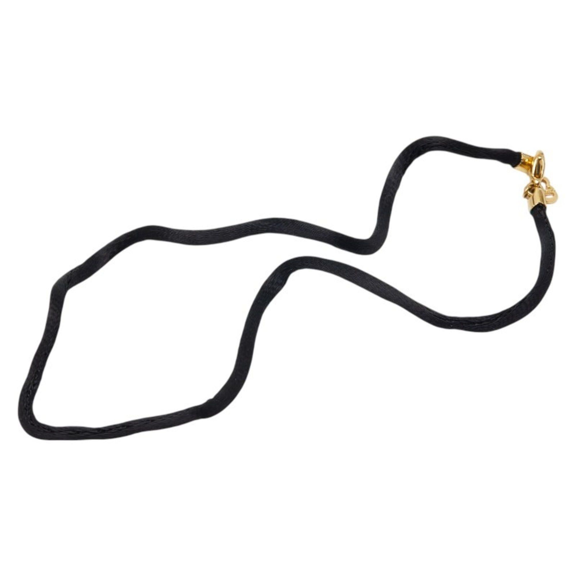 Dior Christian Dior Dior Logo Circle Necklace and Choker Set in Gold Black Plated for Women Size ONE SIZE - 7 Thumbnail