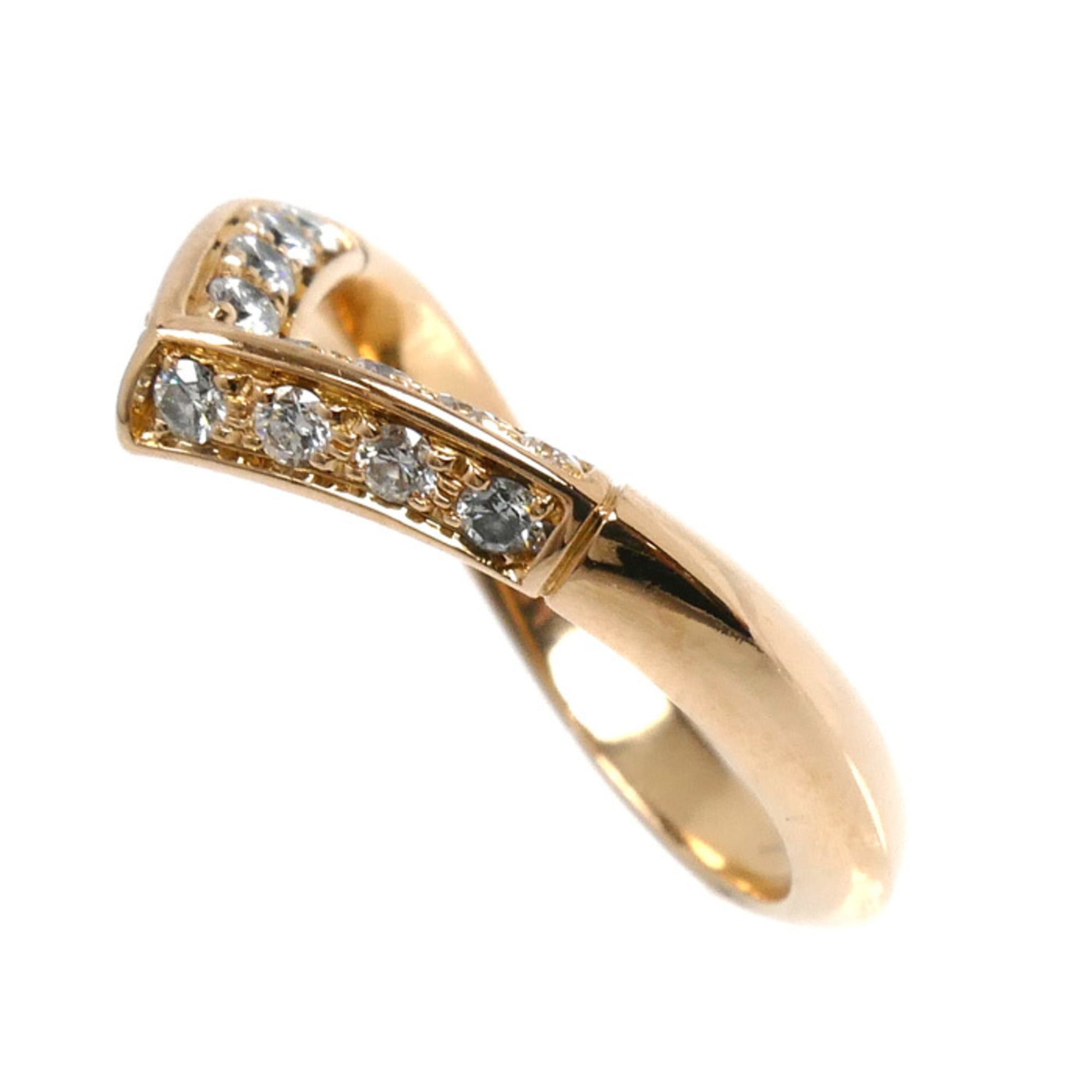 Louis Vuitton LOUIS VUITTON 18KPG Pink Gold Ring Q9Y46C with Diamonds, 49g, 3.4g, Women's Size ONE SIZE - 2 Thumbnail