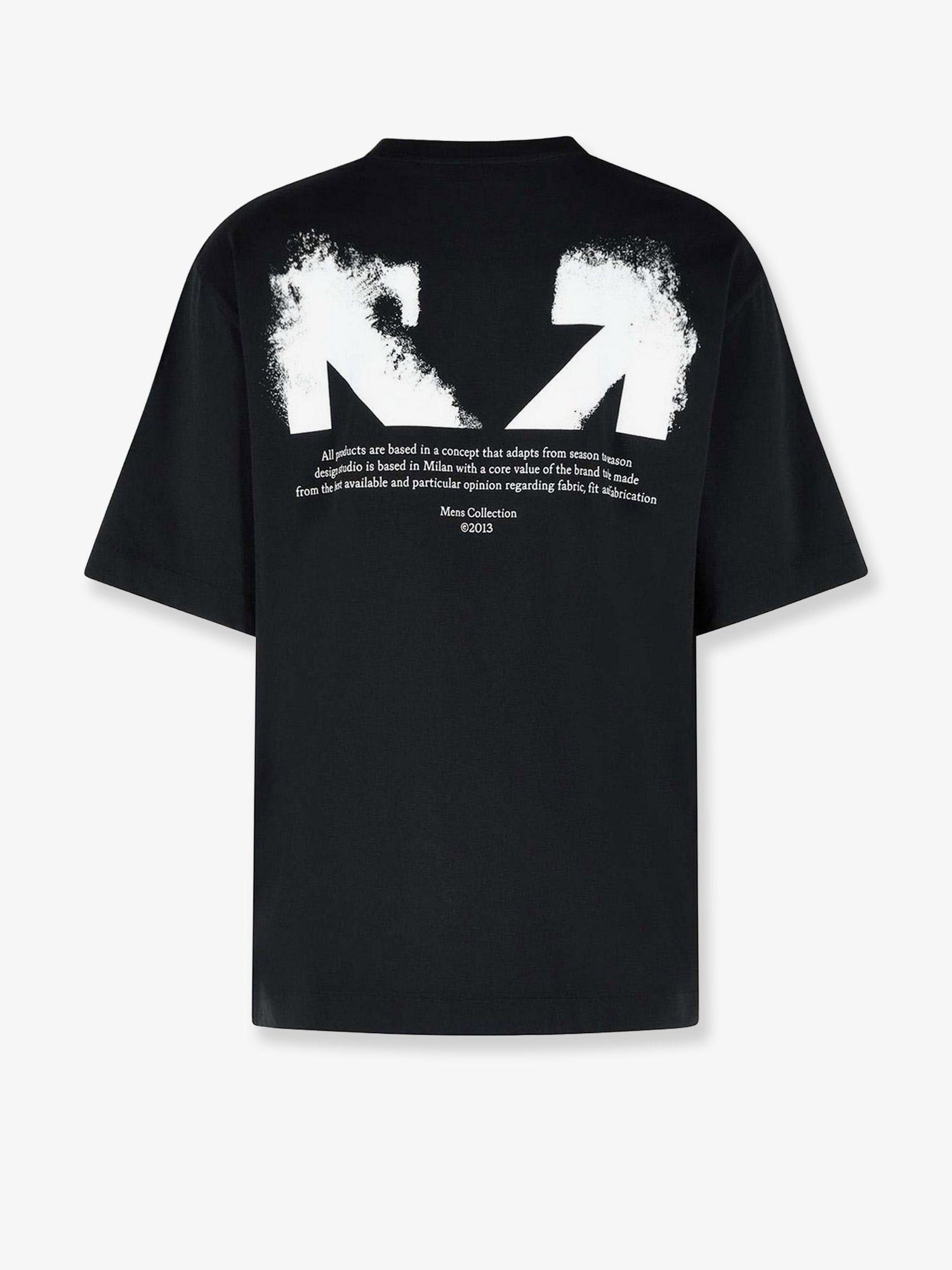 Off White Cotton t-shirt with frontal logo print Tag Size L Men - USA Tariffs Included