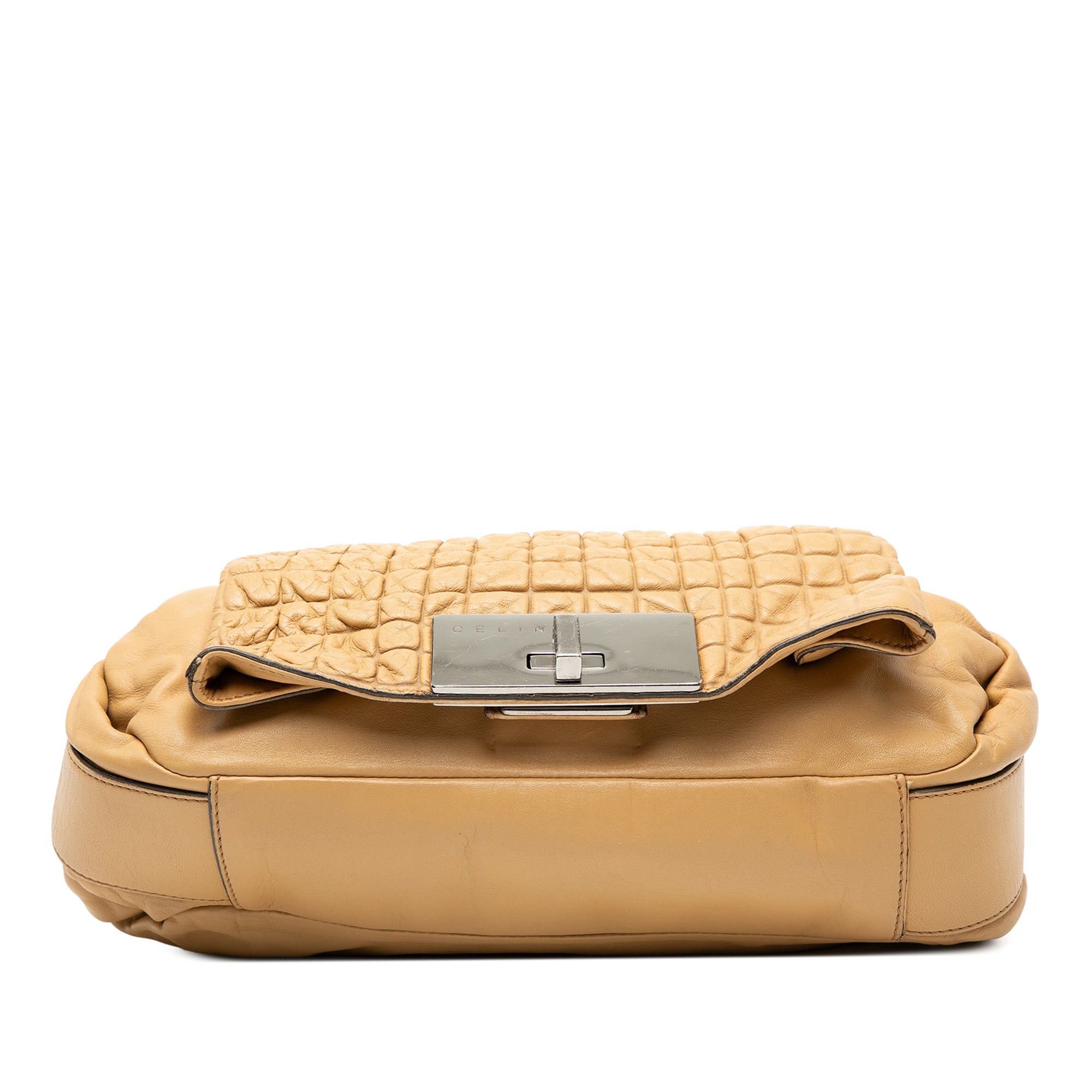 Celine Lambskin Watch Me Gauffre Flap Shoulder Bag Size ONE SIZE - 3 Thumbnail