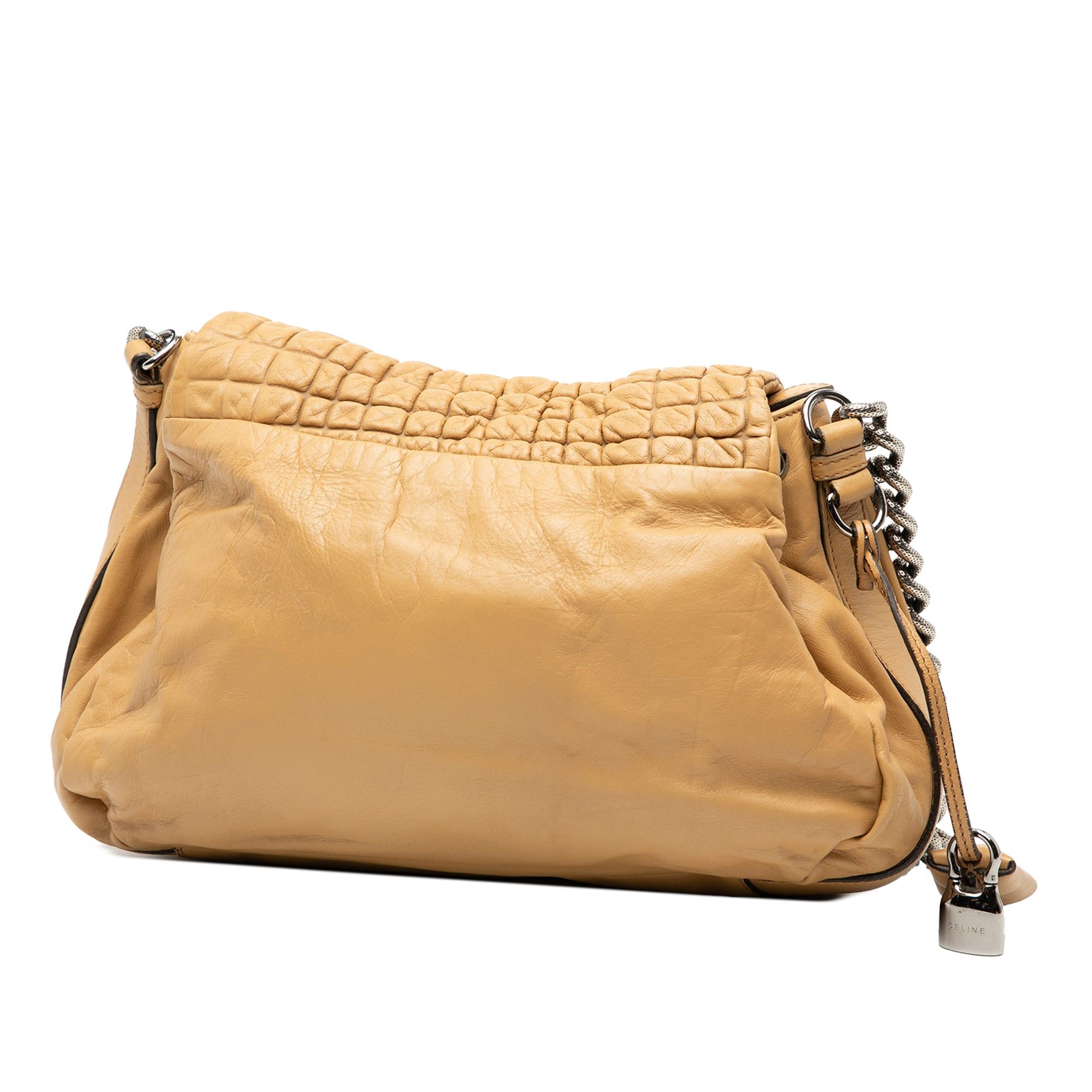 Celine Lambskin Watch Me Gauffre Flap Shoulder Bag Size ONE SIZE - 2 Thumbnail