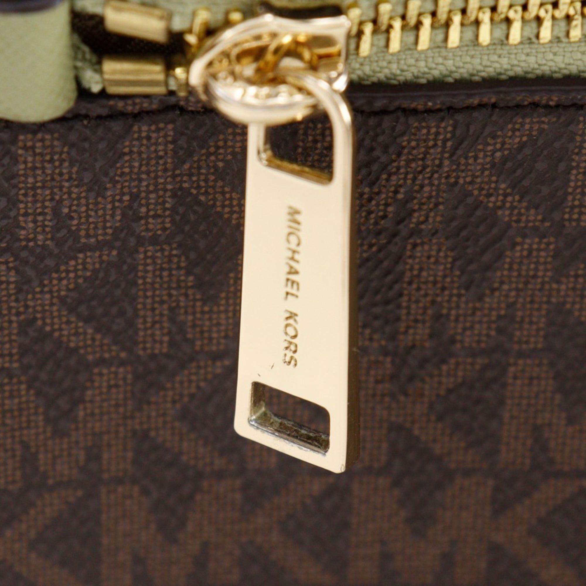 Michael Kors Michael Kors JET SET ITEM EW Zip Chain Shoulder Bag, MK Signature PVC, Brown, A5, Women's Size ONE SIZE - 11 Thumbnail