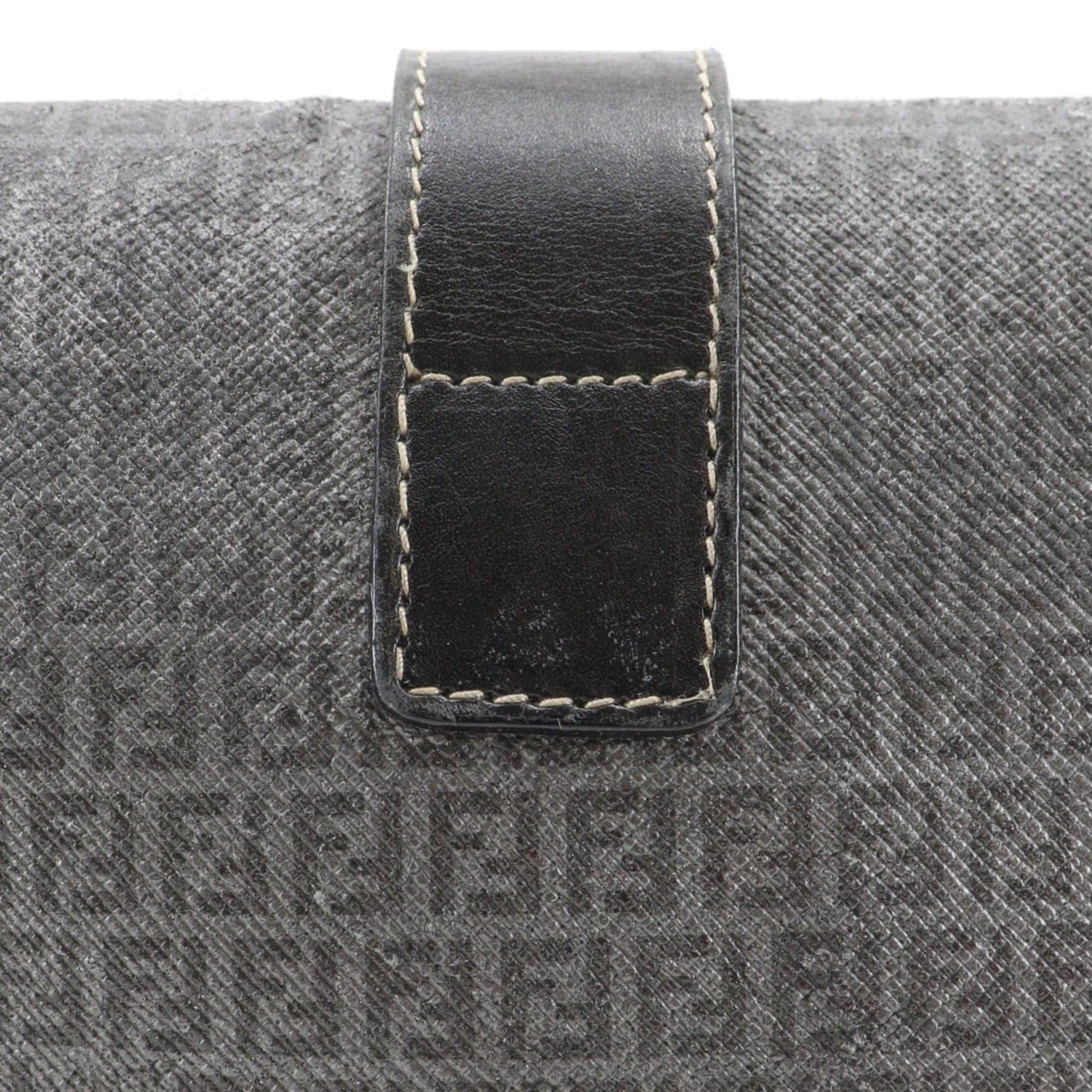 Fendi Fendi Zucchino Shoulder Bag, Pouch, Gray, PVC, Magnetic closure, Women's Size ONE SIZE - 10 Thumbnail