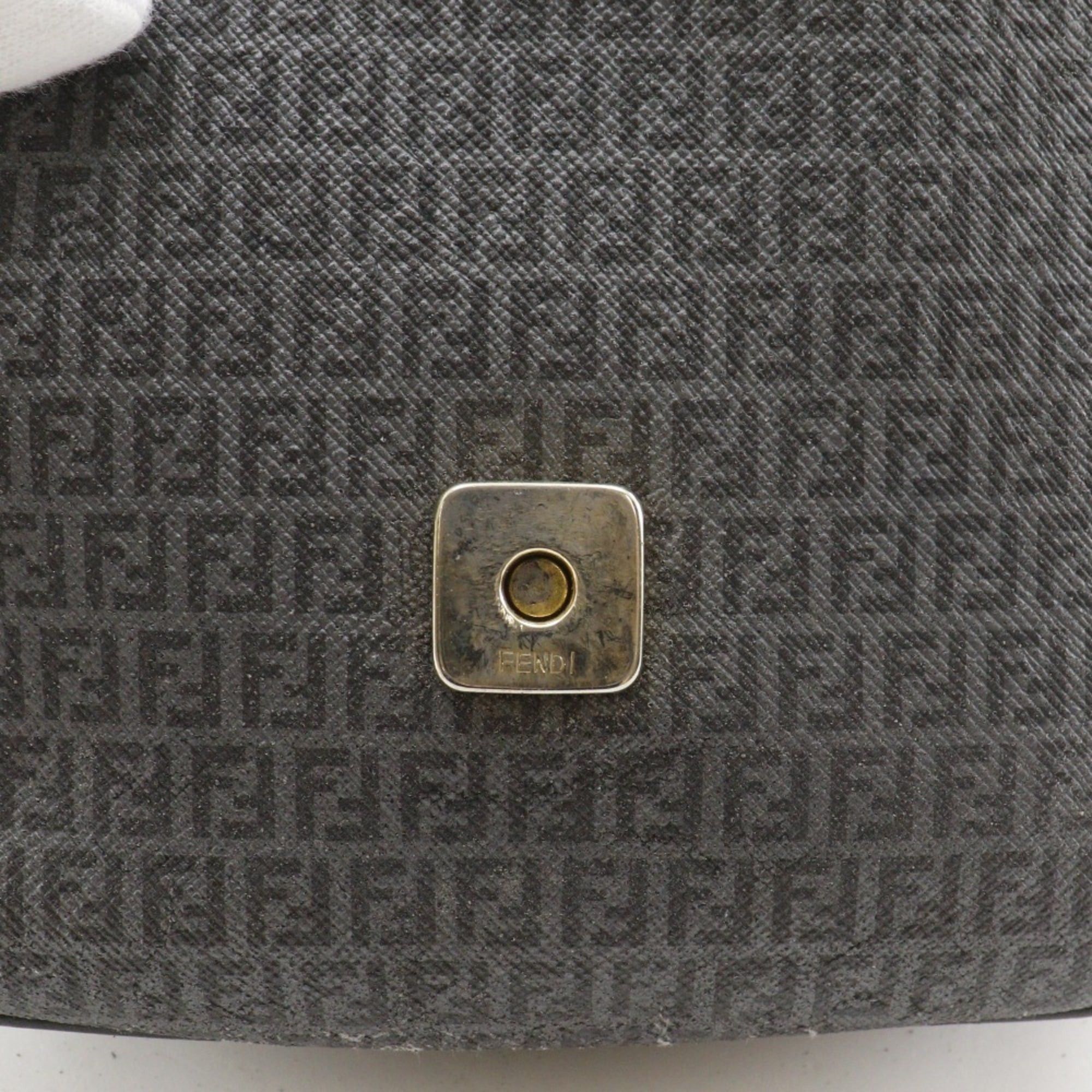 Fendi Fendi Zucchino Shoulder Bag, Pouch, Gray, PVC, Magnetic closure, Women's Size ONE SIZE - 16 Thumbnail