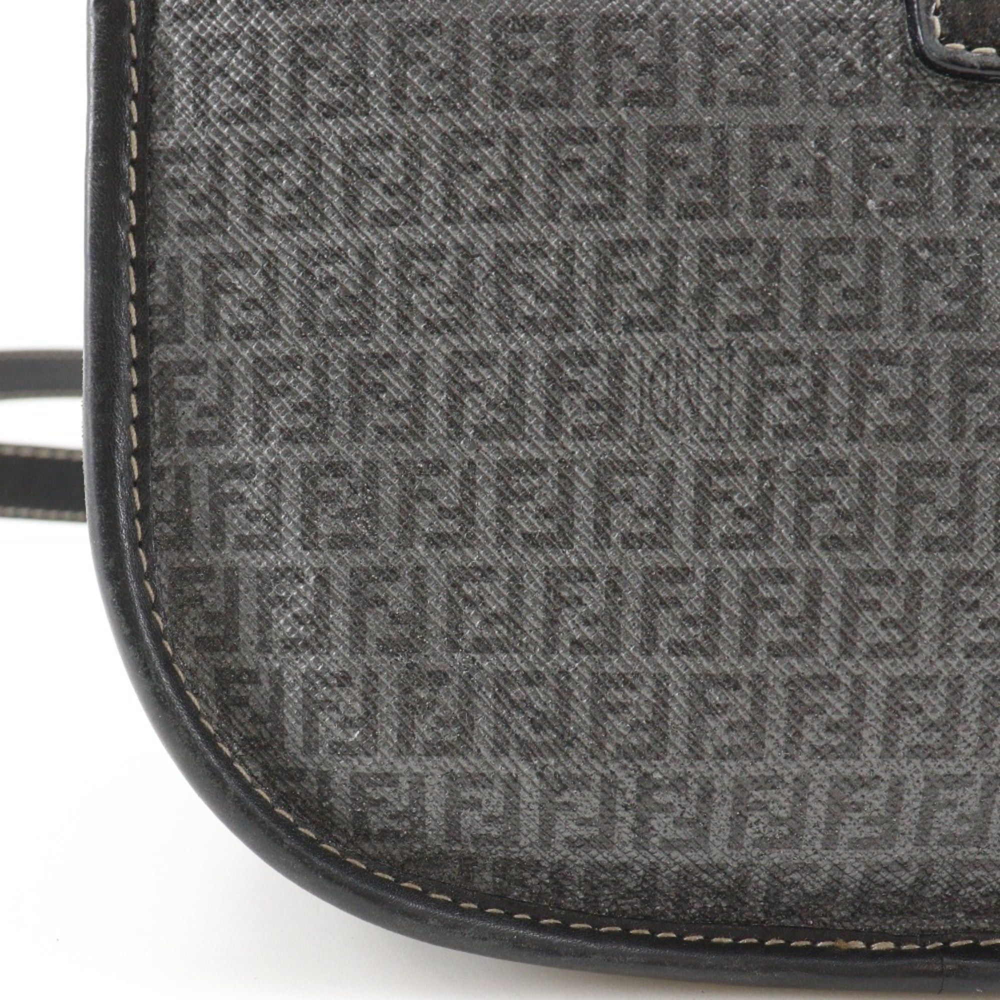 Fendi Fendi Zucchino Shoulder Bag, Pouch, Gray, PVC, Magnetic closure, Women's Size ONE SIZE - 12 Thumbnail