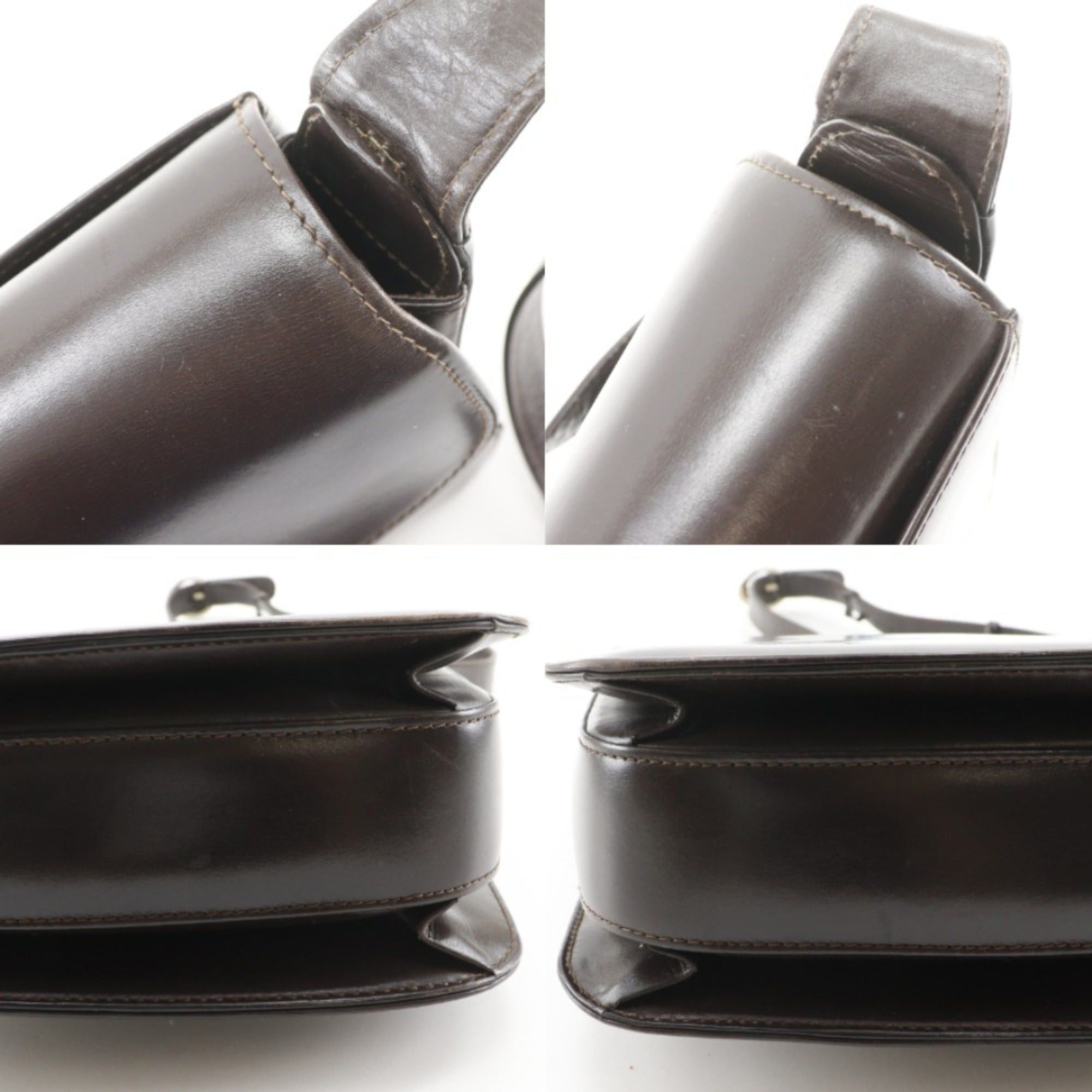 Gucci Gucci Old Shoulder Bag, Vintage Calfskin Brown, A5 Size, Flap, Gucci, Women's Size ONE SIZE - 16 Thumbnail