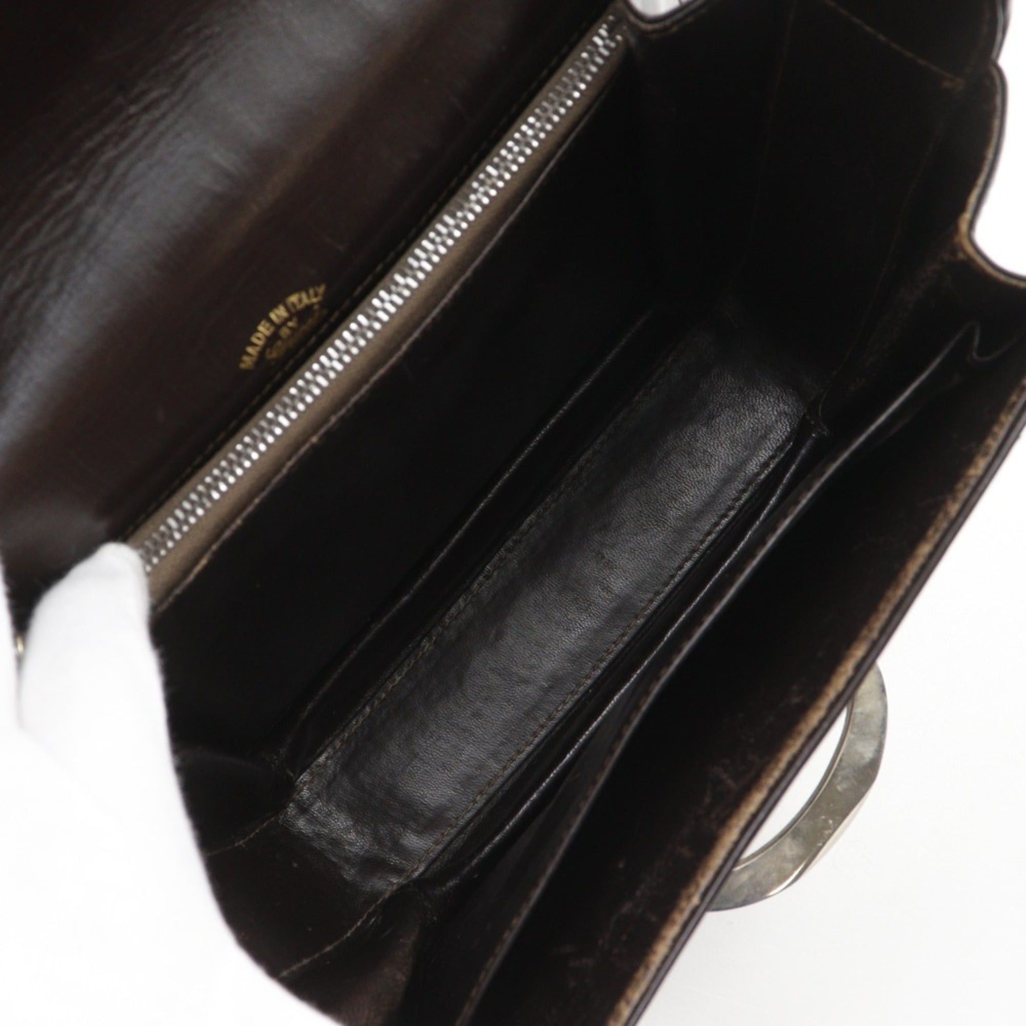 Gucci Gucci Old Shoulder Bag, Vintage Calfskin Brown, A5 Size, Flap, Gucci, Women's Size ONE SIZE - 8 Thumbnail