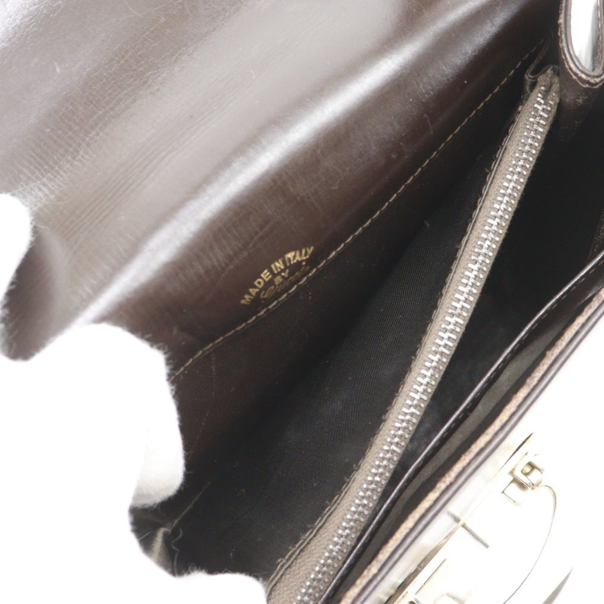 Gucci Gucci Old Shoulder Bag, Vintage Calfskin Brown, A5 Size, Flap, Gucci, Women's Size ONE SIZE - 5 Thumbnail