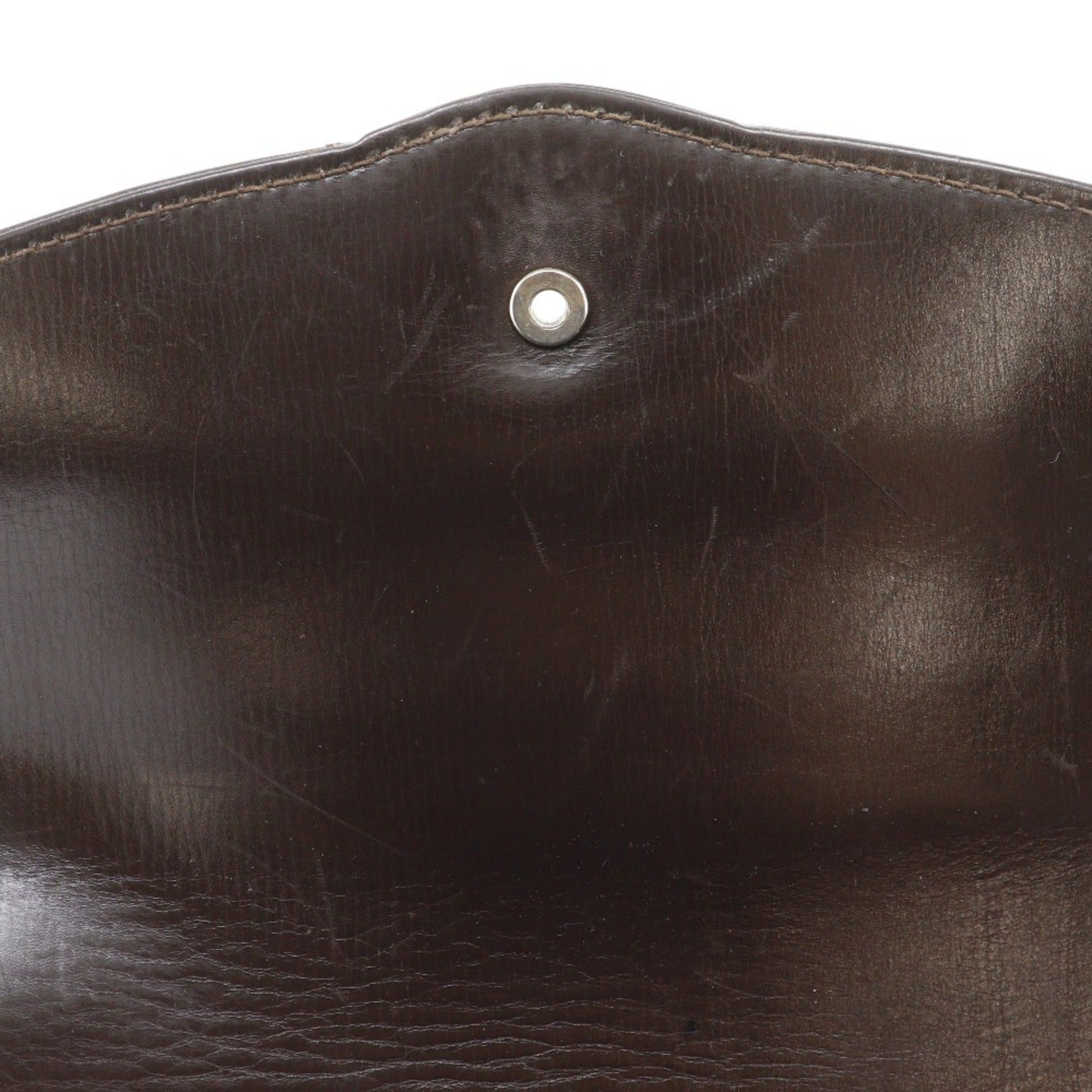 Gucci Gucci Old Shoulder Bag, Vintage Calfskin Brown, A5 Size, Flap, Gucci, Women's Size ONE SIZE - 18 Thumbnail
