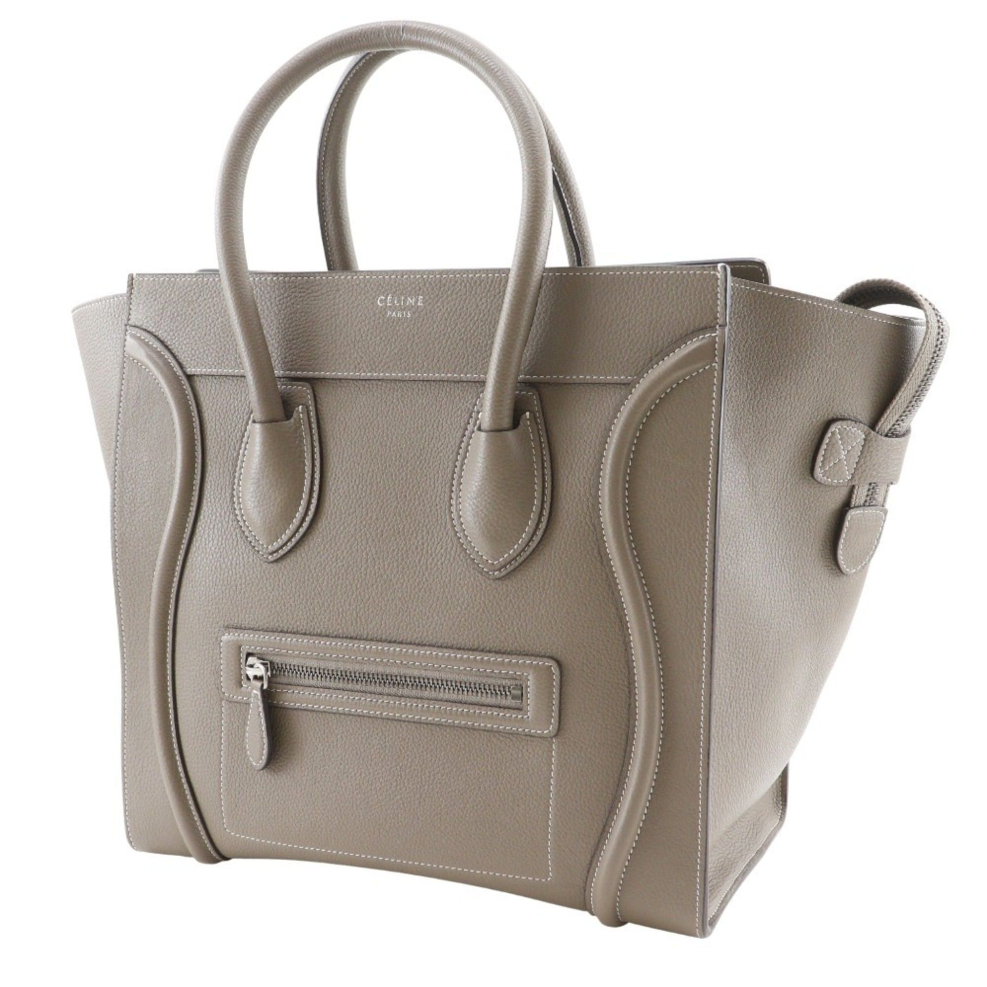 Celine Celine Luggage Mini Shopper Handbag 165213DRU.09SO, Calfskin Gray, A5 Size, Women's Size ONE SIZE - 2 Thumbnail