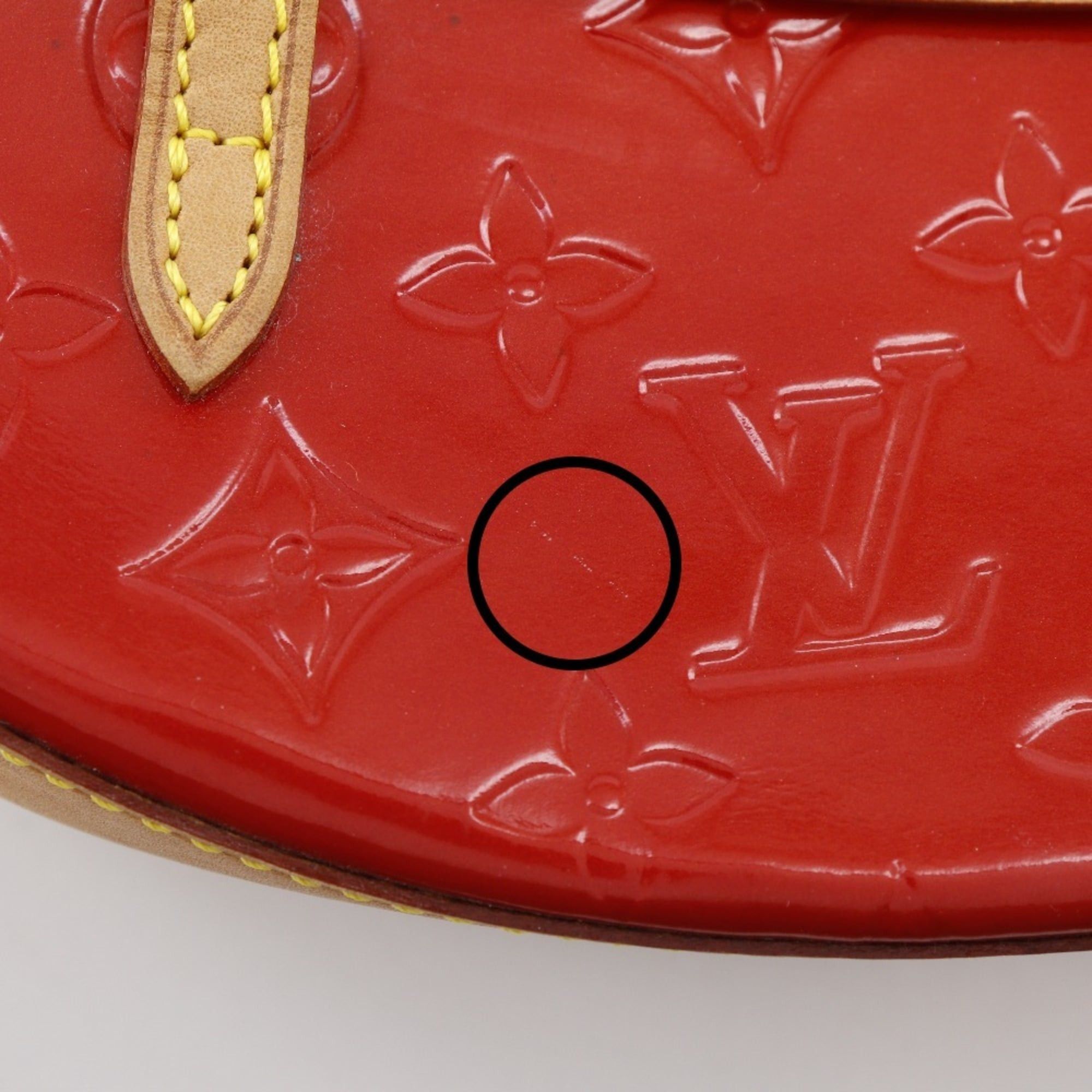Louis Vuitton Louis Vuitton Biscayne Bay PM Tote Bag M91291 Monogram Vernis 2004 Red TH0044 Magnet Attached Women's Size ONE SIZE - 11 Thumbnail