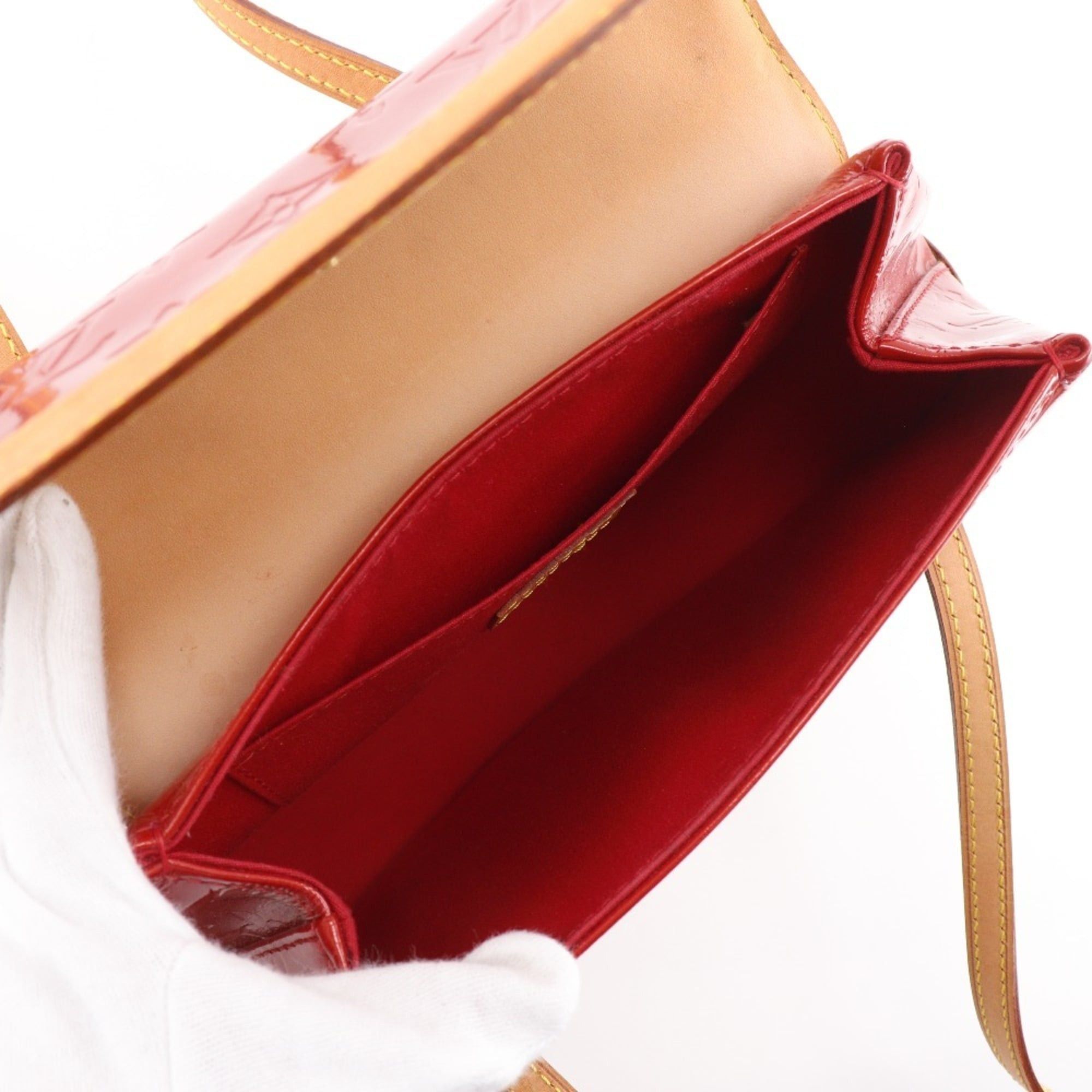 Louis Vuitton Louis Vuitton Biscayne Bay PM Tote Bag M91291 Monogram Vernis 2004 Red TH0044 Magnet Attached Women's Size ONE SIZE - 6 Thumbnail