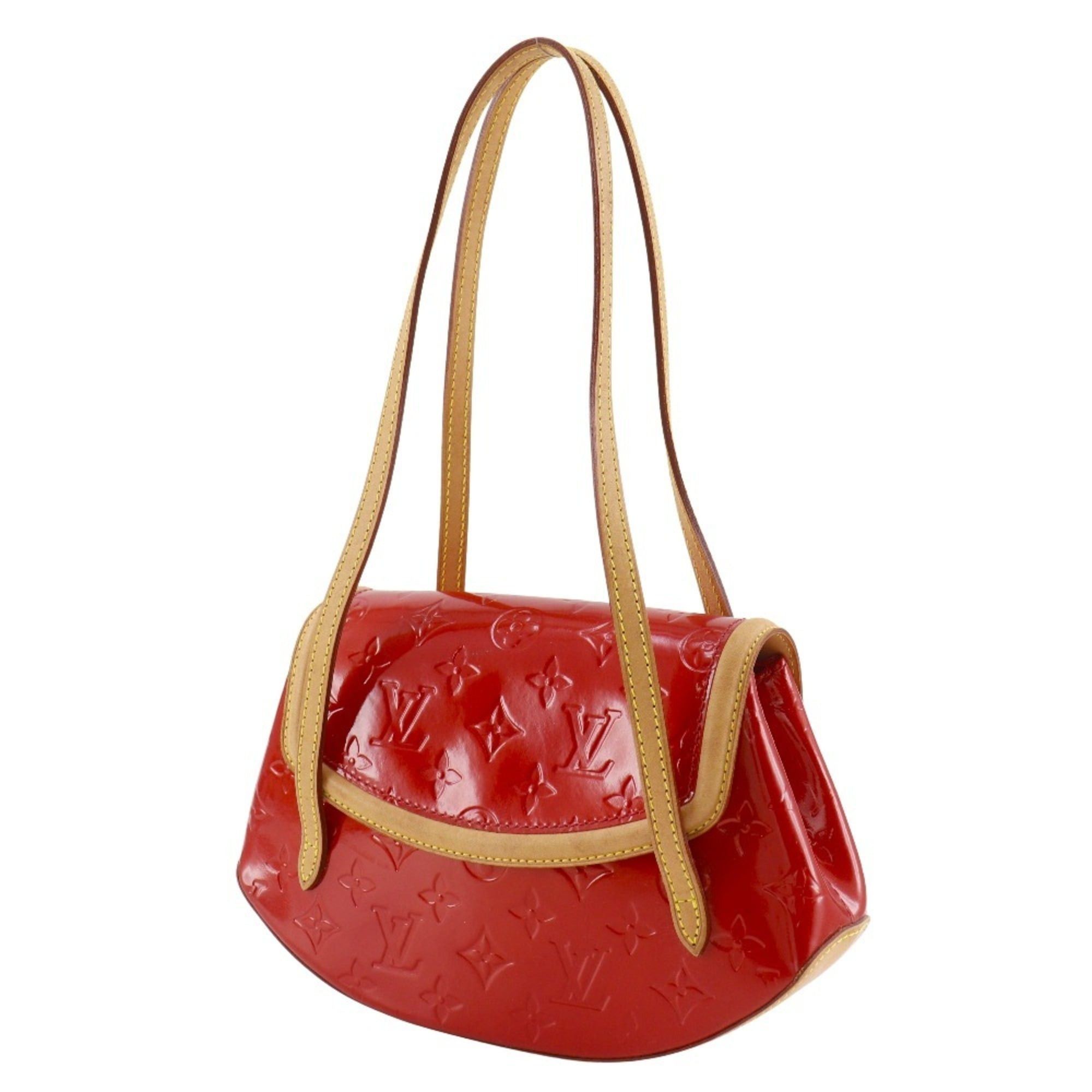 Louis Vuitton Louis Vuitton Biscayne Bay PM Tote Bag M91291 Monogram Vernis 2004 Red TH0044 Magnet Attached Women's Size ONE SIZE - 2 Thumbnail