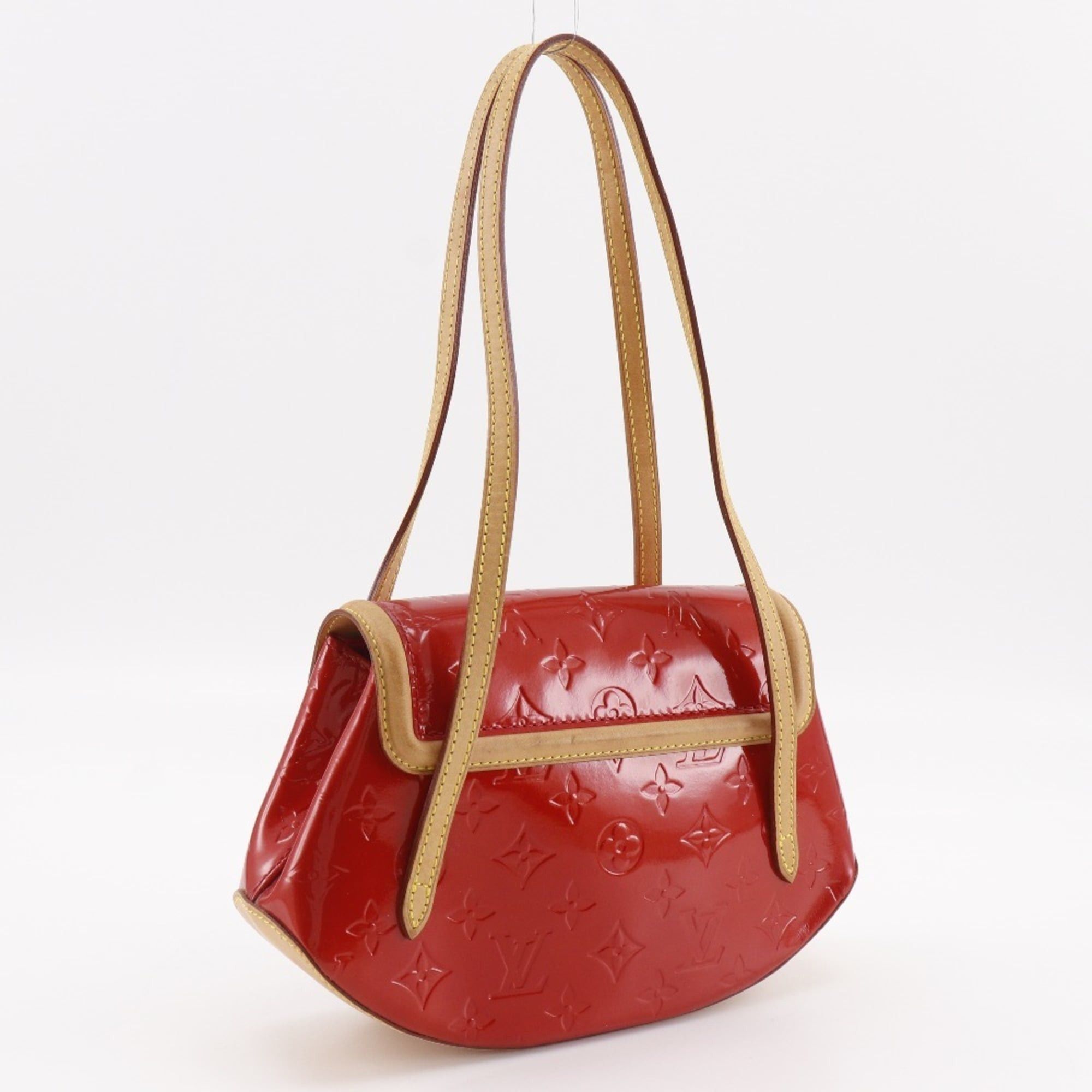 Louis Vuitton Louis Vuitton Biscayne Bay PM Tote Bag M91291 Monogram Vernis 2004 Red TH0044 Magnet Attached Women's Size ONE SIZE - 3 Thumbnail