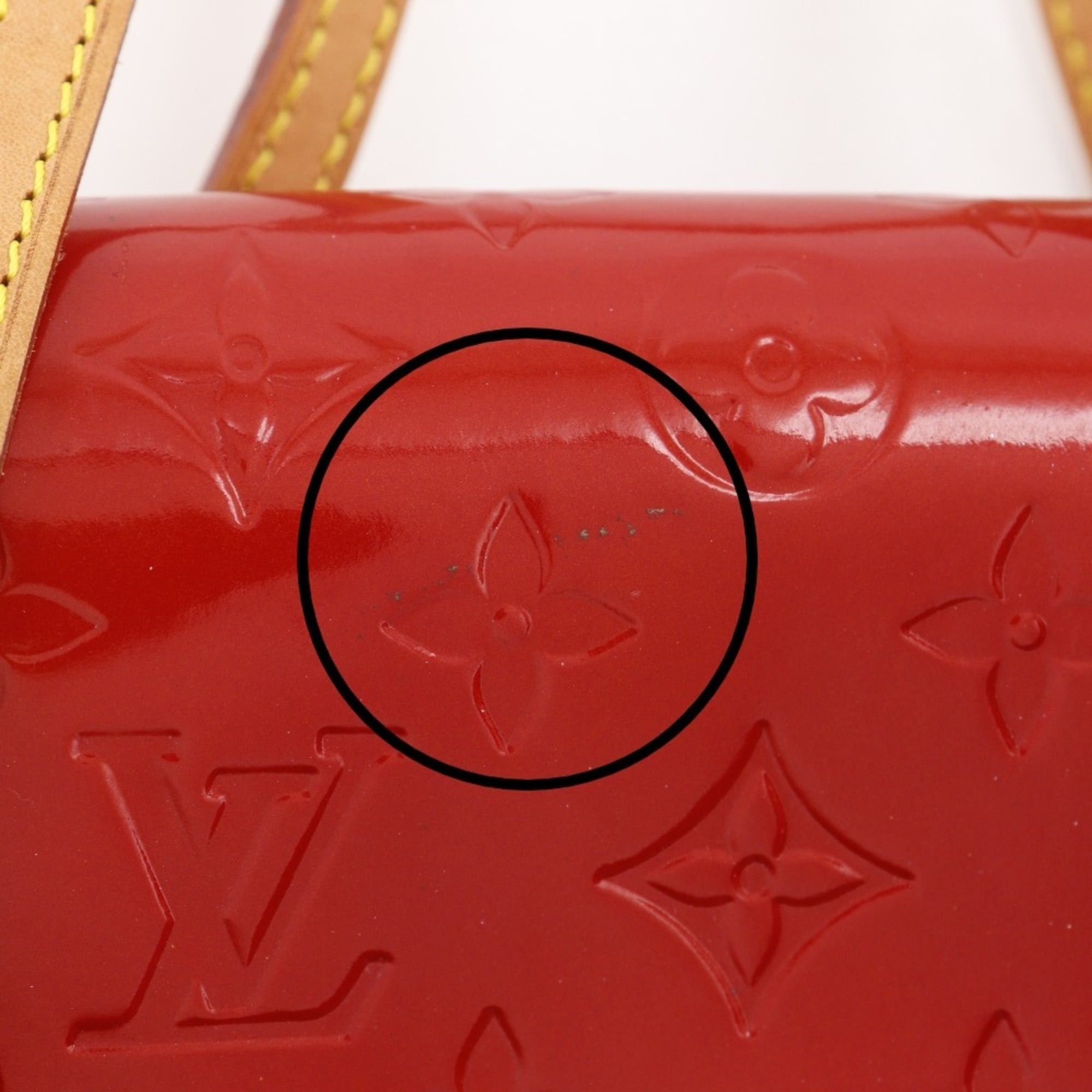 Louis Vuitton Louis Vuitton Biscayne Bay PM Tote Bag M91291 Monogram Vernis 2004 Red TH0044 Magnet Attached Women's Size ONE SIZE - 8 Thumbnail