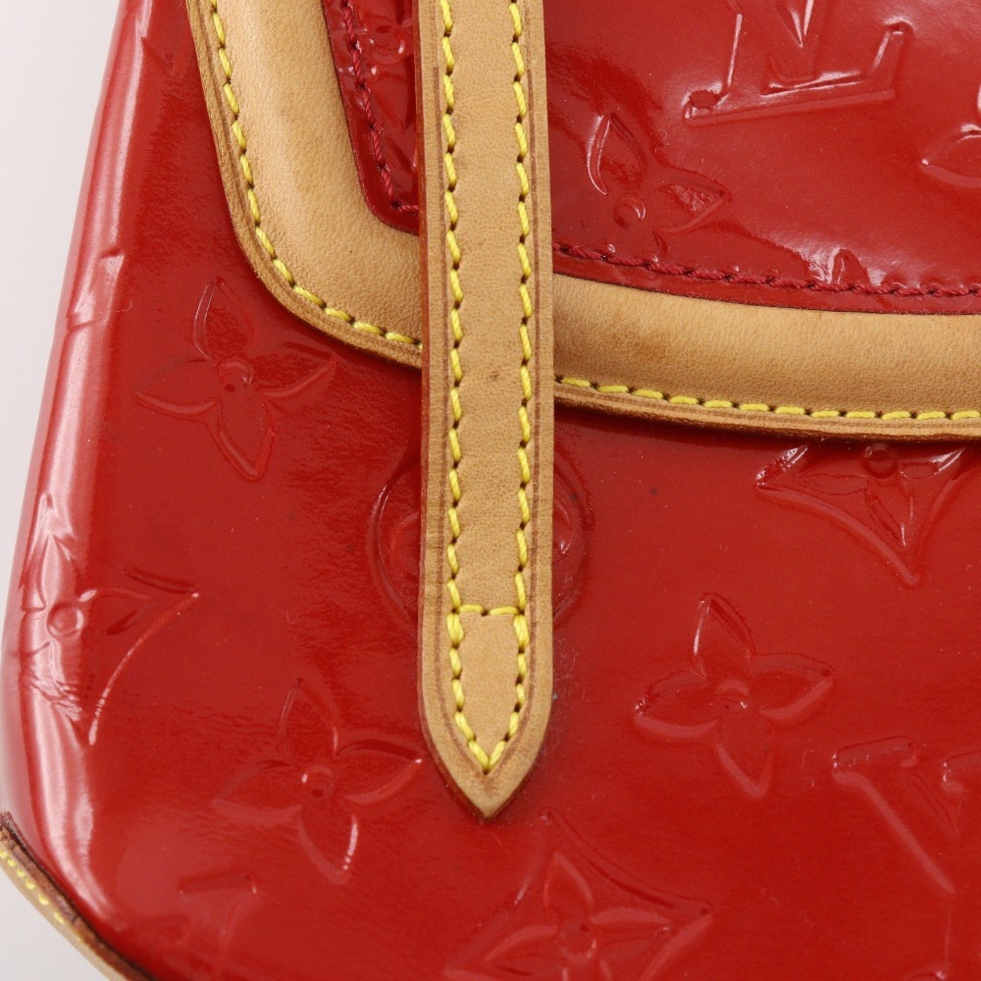 Louis Vuitton Louis Vuitton Biscayne Bay PM Tote Bag M91291 Monogram Vernis 2004 Red TH0044 Magnet Attached Women's Size ONE SIZE - 13 Thumbnail