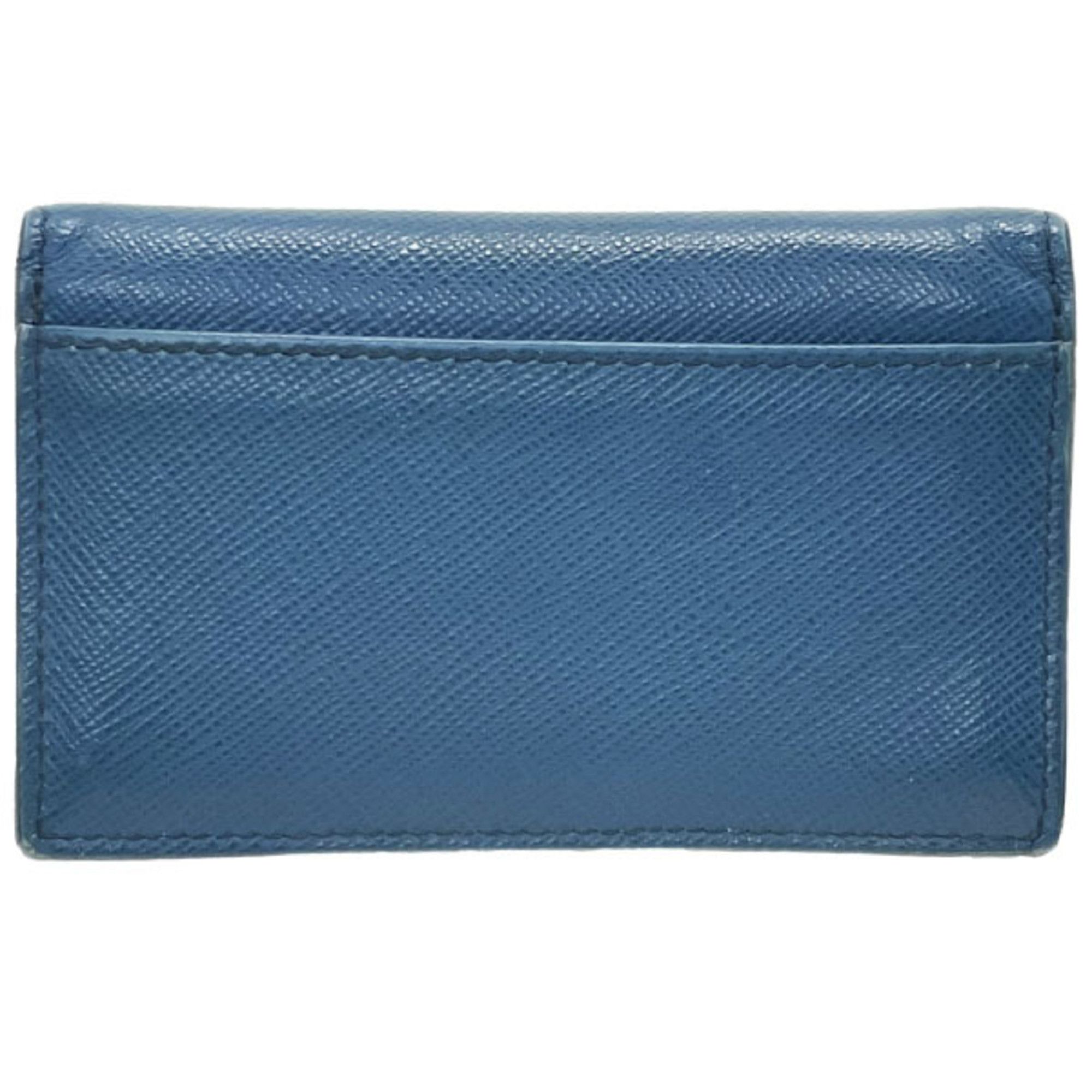 Prada Prada Card Case, Business Holder, Saffiano Leather, Blue/Navy, 2MC122, PRADA IC/ID/Pass YY-16553 Size ONE SIZE - 2 Thumbnail