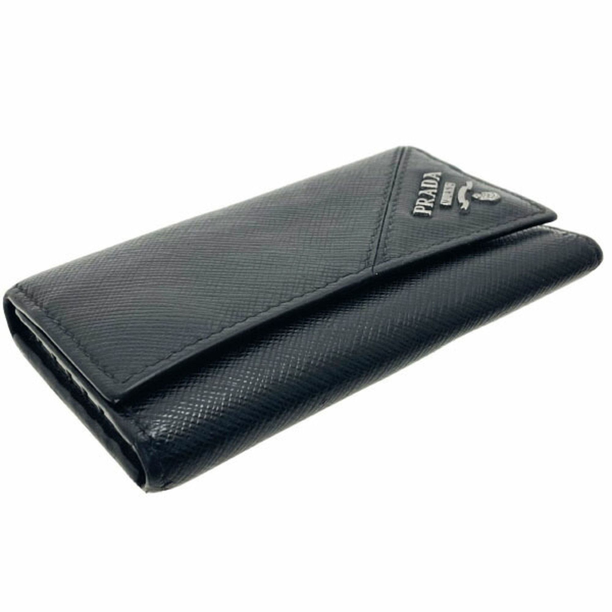 Prada Prada 6-Key Case, Saffiano Leather, Black, 2PG222, PRADA Key Holder, NERO, TT-16443 Size ONE SIZE - 4 Thumbnail