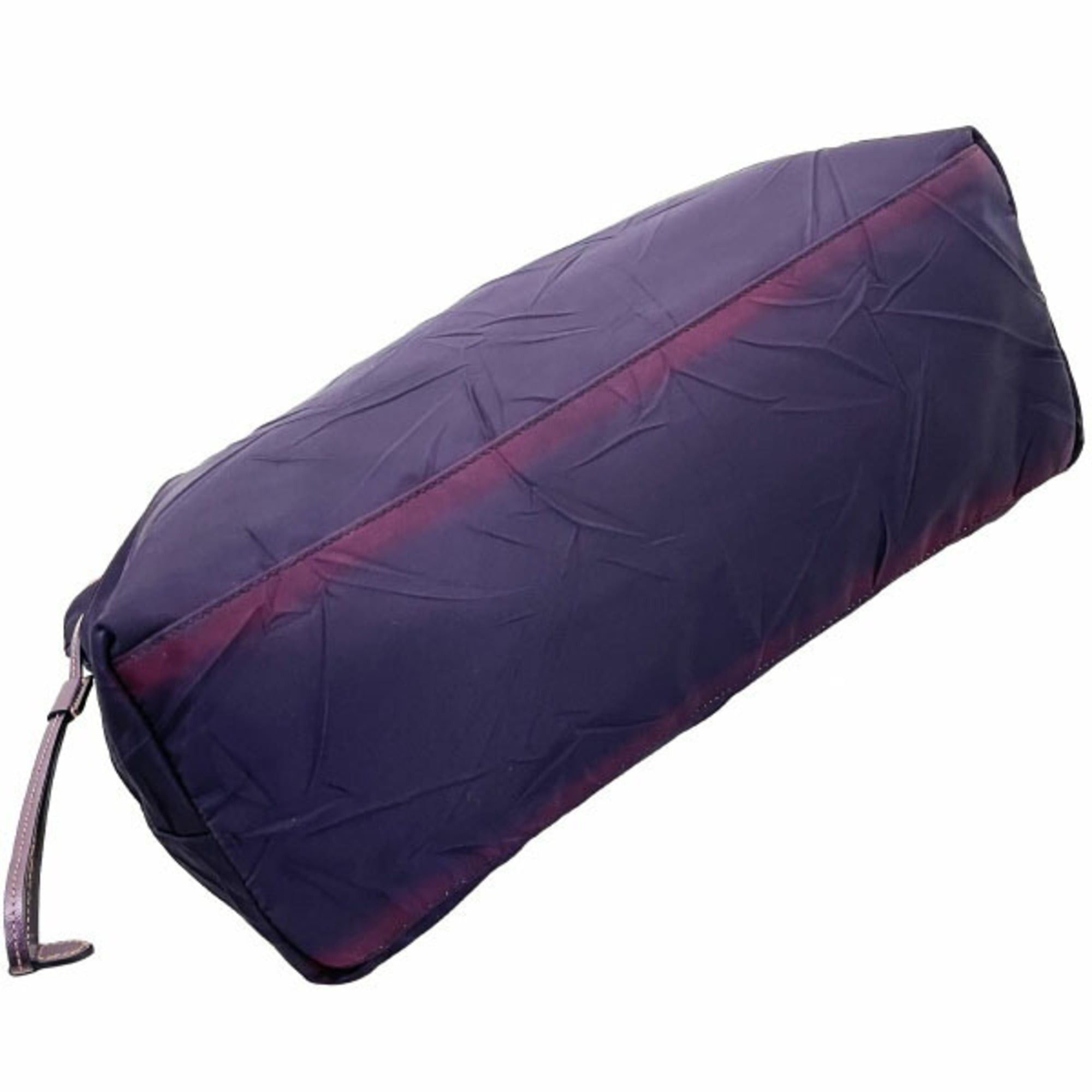 Prada Prada TESS.FROISSE' SAFFIANO Tote Bag, Wrinkled Tessuto Nylon and Leather Shoulder Bag in Purple (BR4001). Also available: Outlet Handbags, (AARR-16656). Size ONE SIZE - 3 Thumbnail