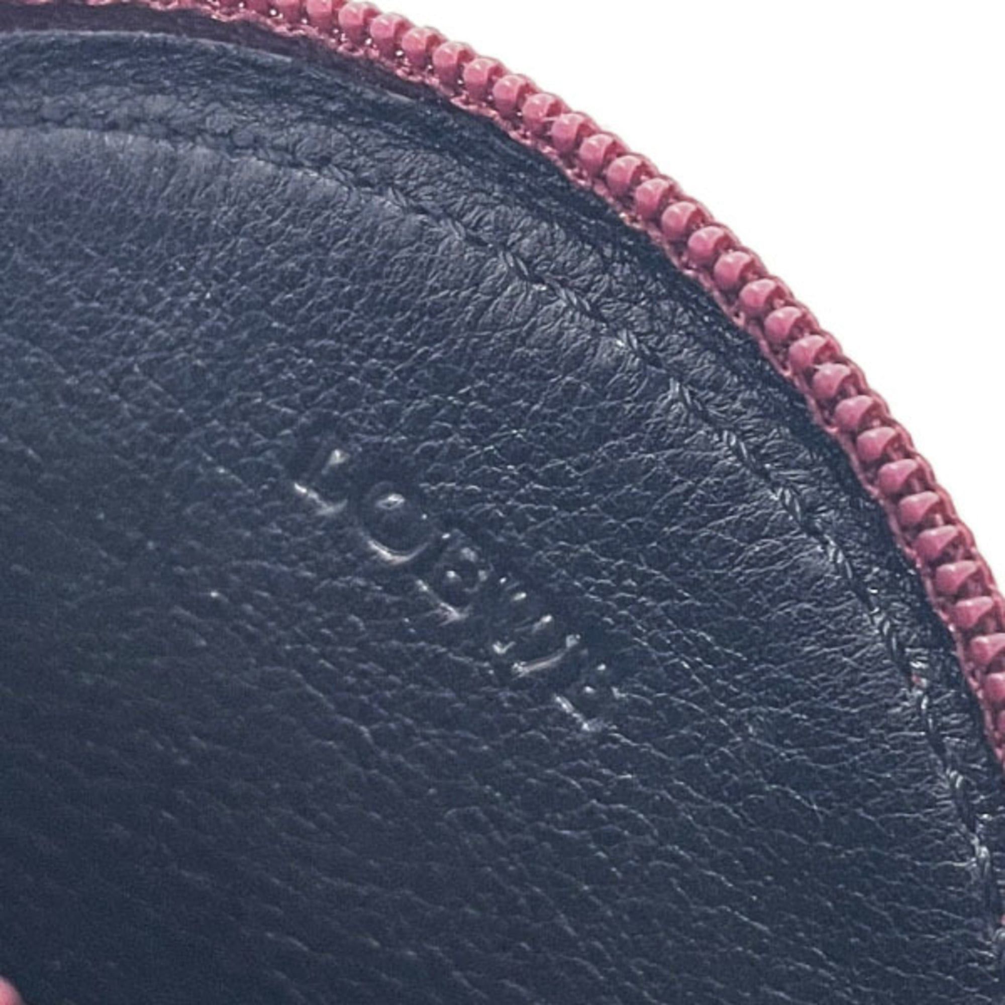 Loewe LOEWE Anagram Coin Purse, Bordeaux Harako Leather, HH-16456 Size ONE SIZE - 7 Thumbnail