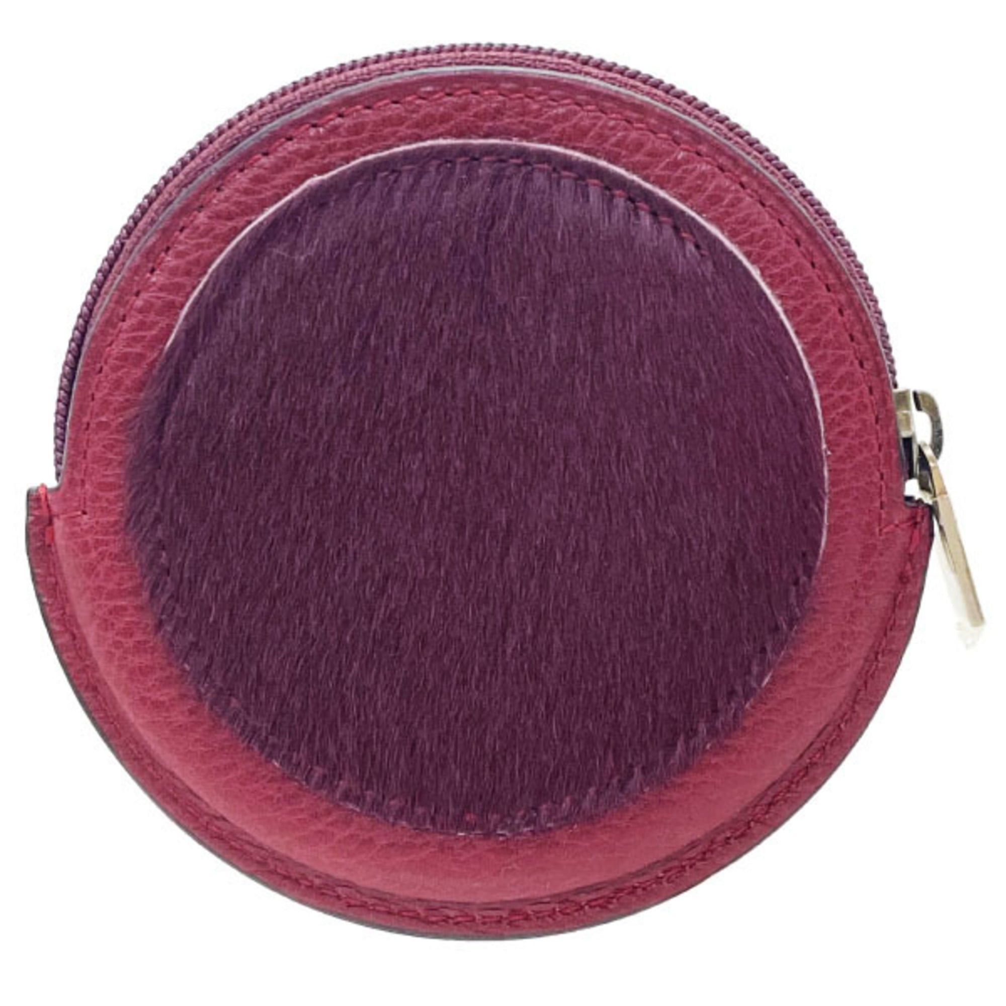 Loewe LOEWE Anagram Coin Purse, Bordeaux Harako Leather, HH-16456 Size ONE SIZE - 2 Thumbnail