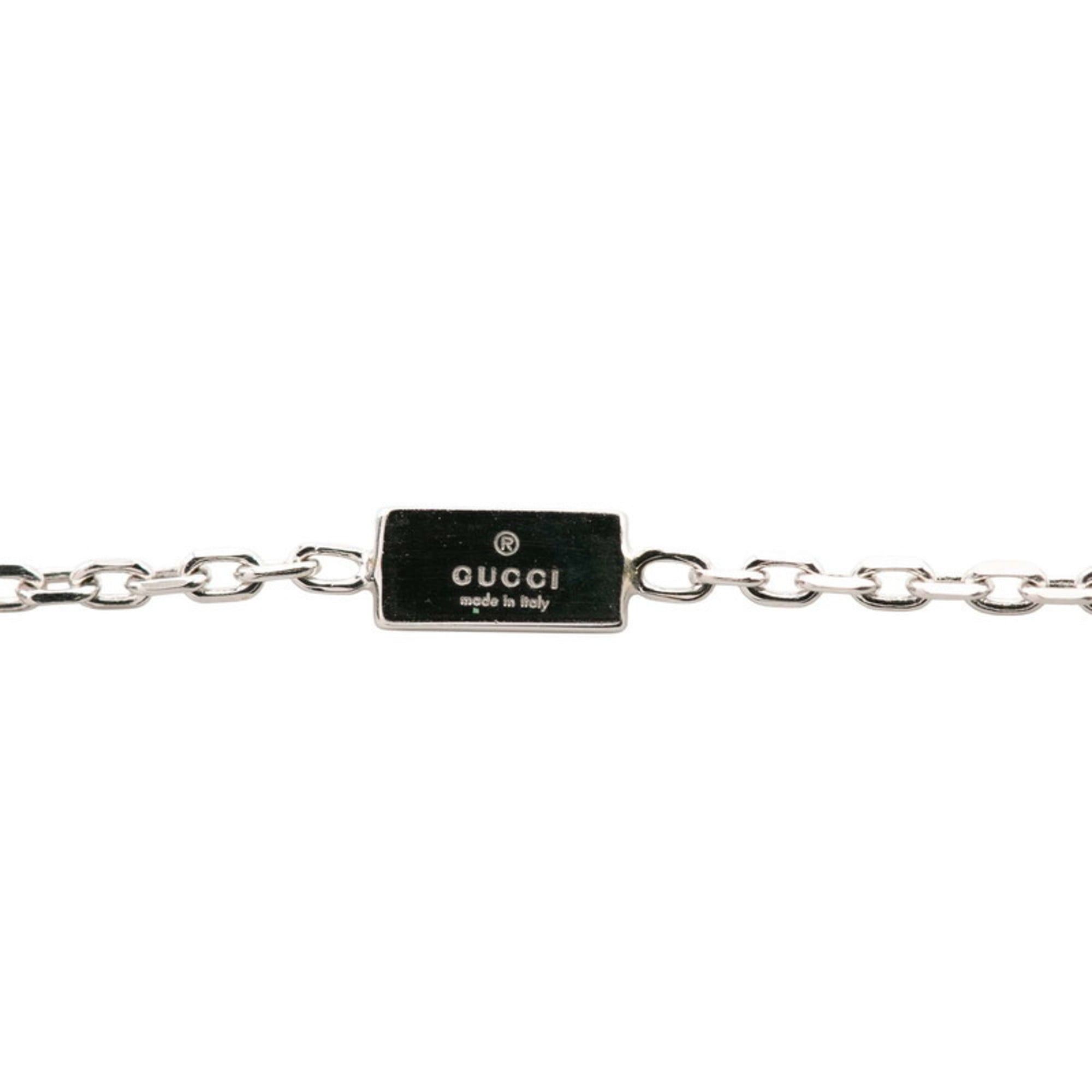 Gucci Gucci Silver 18K White Gold Amethyst Cube Logo Pendant Necklace for Women Size ONE SIZE - 3 Thumbnail