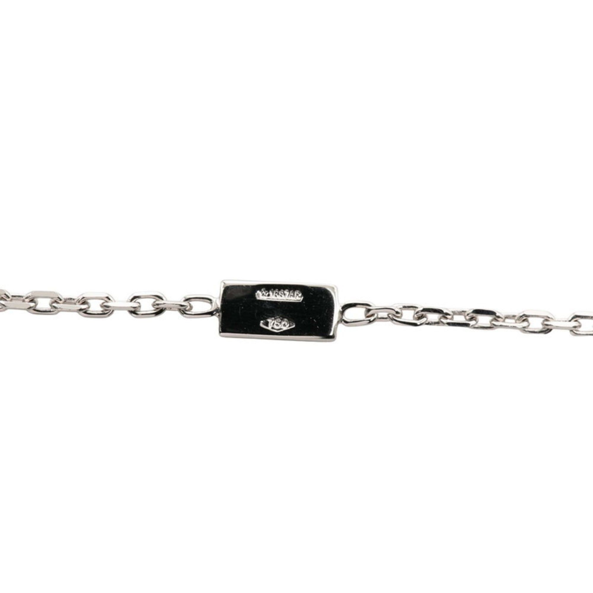 Gucci Gucci Silver 18K White Gold Amethyst Cube Logo Pendant Necklace for Women Size ONE SIZE - 4 Thumbnail