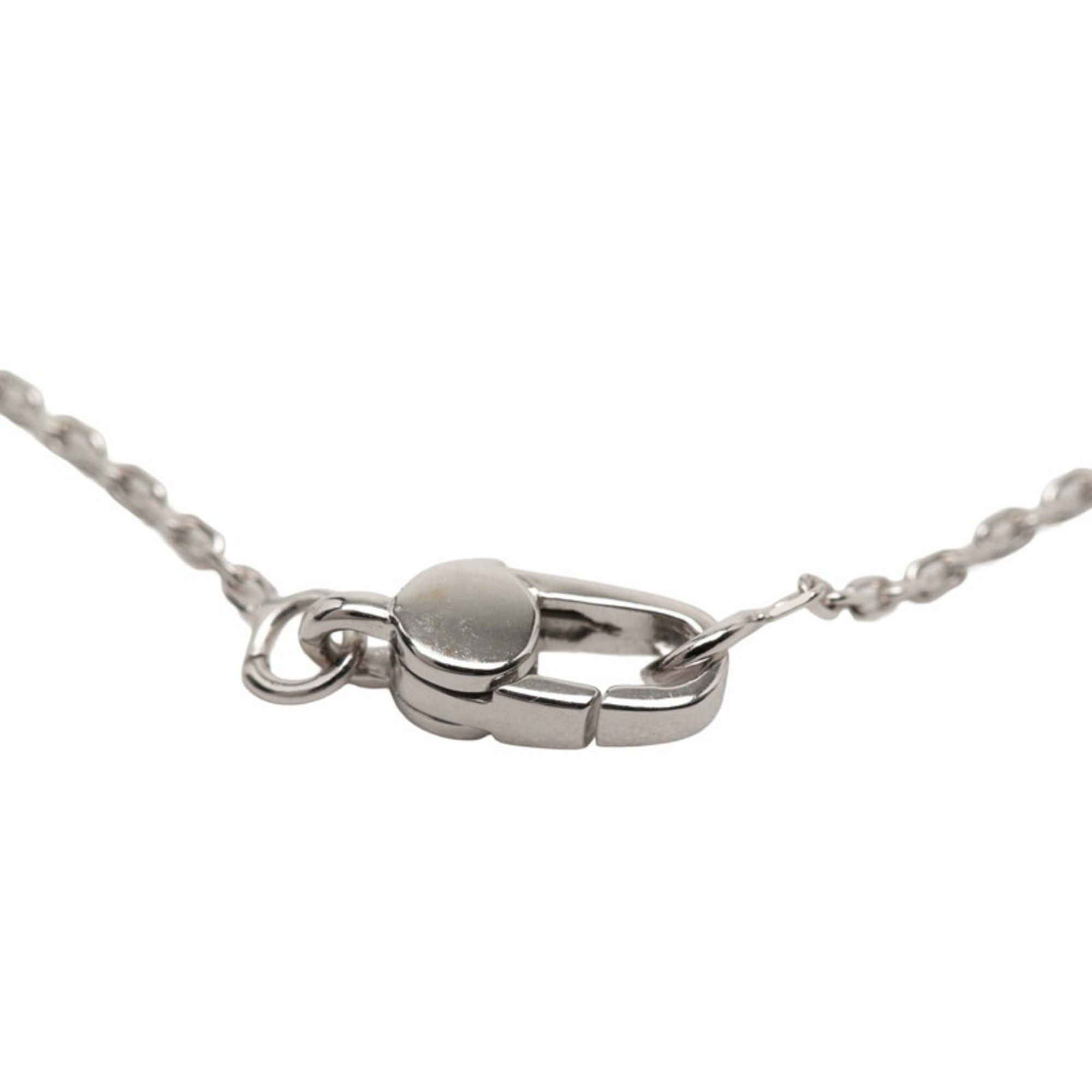 Gucci Gucci Silver 18K White Gold Amethyst Cube Logo Pendant Necklace for Women Size ONE SIZE - 5 Thumbnail