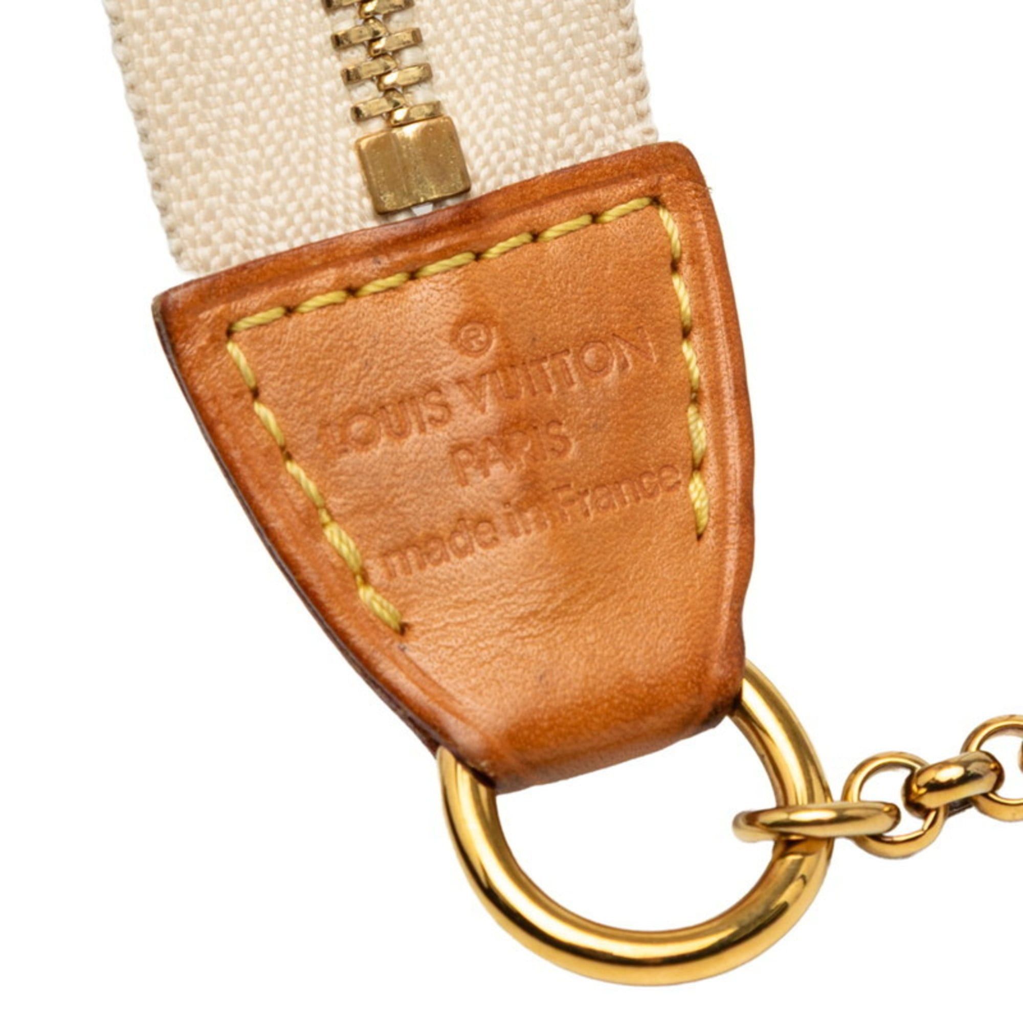 Louis Vuitton Louis Vuitton Damier Azur Eva Chain Shoulder Bag/Handbag 2WAY N55214 White Leather Women's LOUIS VUITTON Size ONE SIZE - 6 Thumbnail