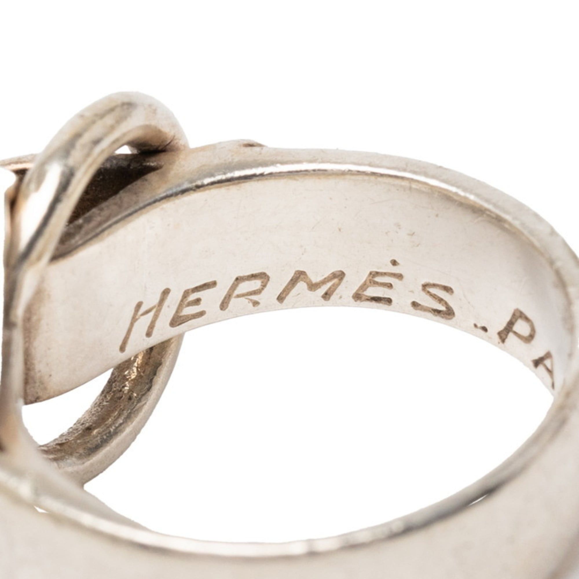 Hermes Hermes Touzano Ring, SV925 Silver, Women's, HERMES Size ONE SIZE - 4 Thumbnail