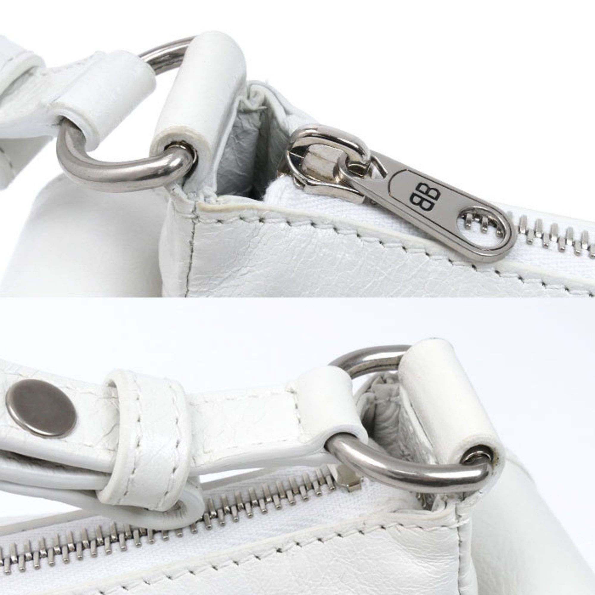 Balenciaga BALENCIAGA Super Busy Shoulder Bag, White, 802227, Women's Size ONE SIZE - 6 Thumbnail