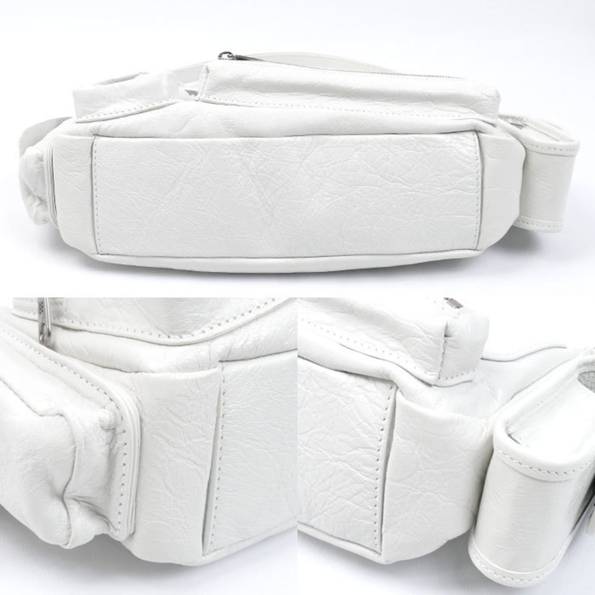 Balenciaga BALENCIAGA Super Busy Shoulder Bag, White, 802227, Women's Size ONE SIZE - 4 Thumbnail