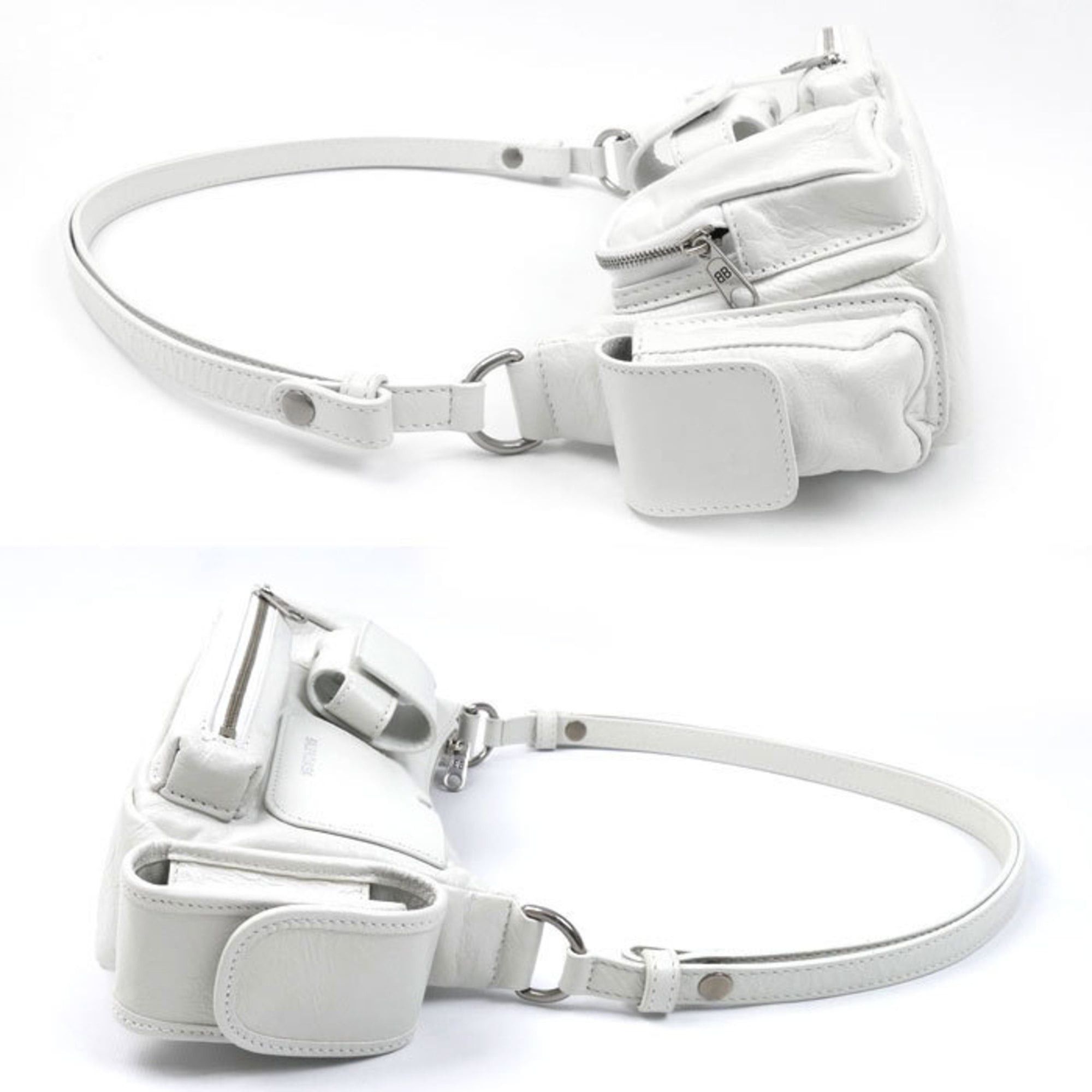 Balenciaga BALENCIAGA Super Busy Shoulder Bag, White, 802227, Women's Size ONE SIZE - 3 Thumbnail