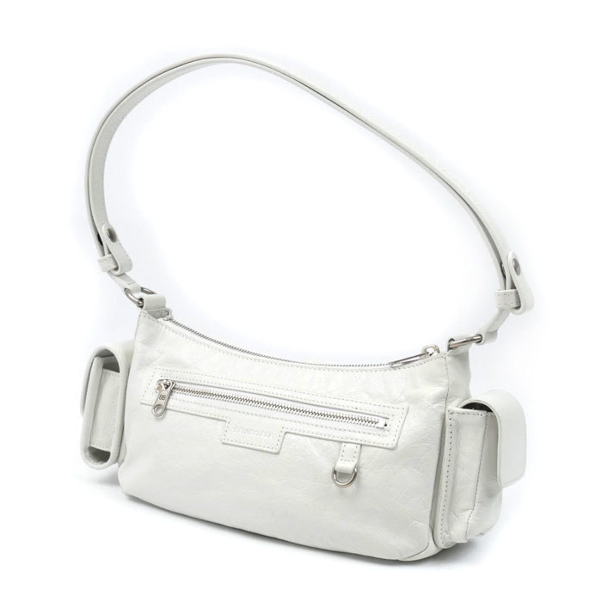Balenciaga BALENCIAGA Super Busy Shoulder Bag, White, 802227, Women's Size ONE SIZE - 2 Thumbnail