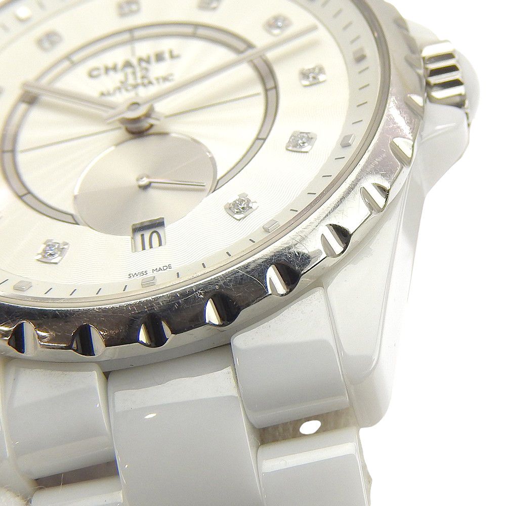 Chanel Chanel Chanel J12 White Ceramic Watch Glass / Ceramic Automatic H4345 DUTY FREE for USA Size ONE SIZE - 10 Thumbnail
