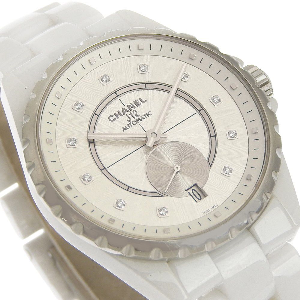 Chanel Chanel Chanel J12 White Ceramic Watch Glass / Ceramic Automatic H4345 DUTY FREE for USA Size ONE SIZE - 3 Thumbnail