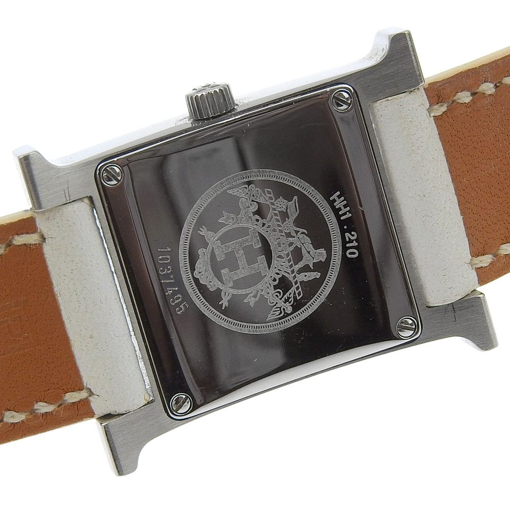 Hermes Hermes Hermès H Watch HH1.210 Stainless Steel Watch Metal Quartz DUTY FREE for USA Size ONE SIZE - 5 Thumbnail