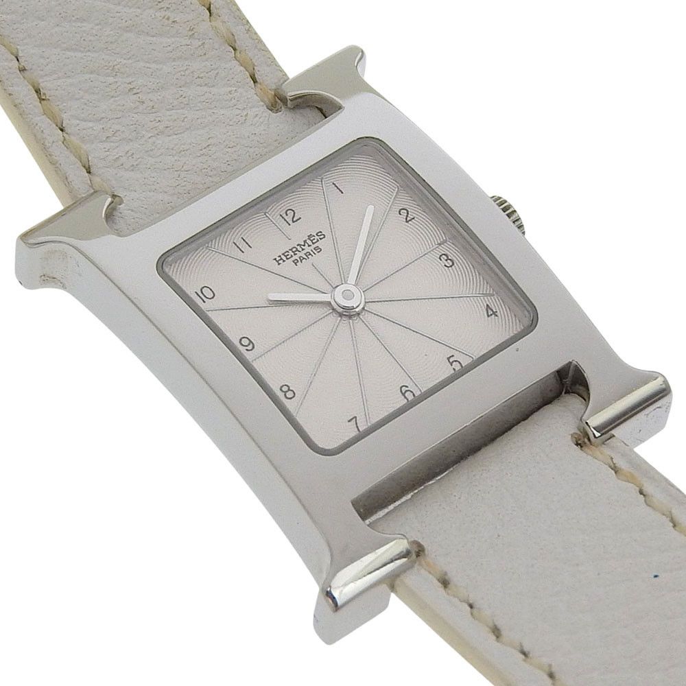 Hermes Hermes Hermès H Watch HH1.210 Stainless Steel Watch Metal Quartz DUTY FREE for USA Size ONE SIZE - 3 Thumbnail