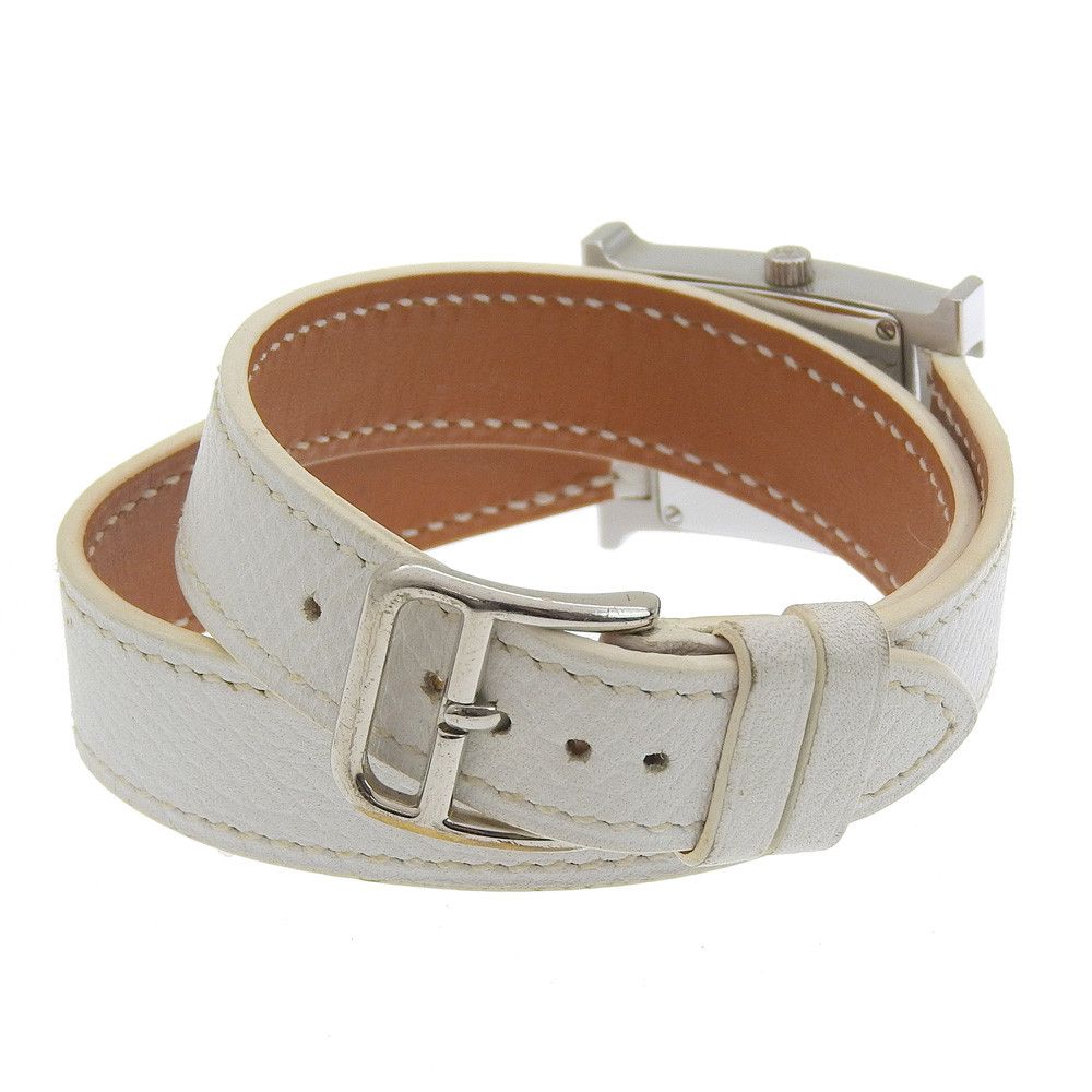 Hermes Hermes Hermès H Watch HH1.210 Stainless Steel Watch Metal Quartz DUTY FREE for USA Size ONE SIZE - 4 Thumbnail