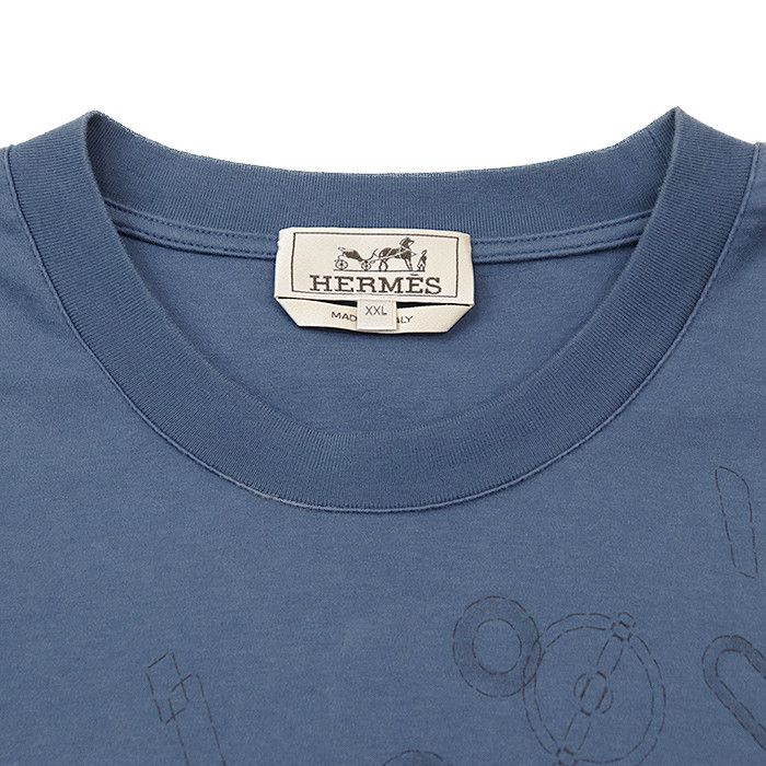 Hermes Hermes Hermès XXL Cotton T-shirt Textile T-Shirts DUTY FREE for USA Size ONE SIZE - 2 Thumbnail