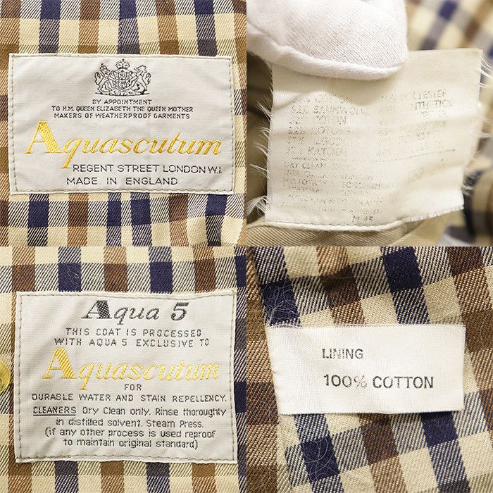 Aquascutum Aquascutum Aquascutum Aqua5 Cotton Trench Coat Textile Outerwear Aqua5 DUTY FREE for USA Size ONE SIZE - 10 Thumbnail