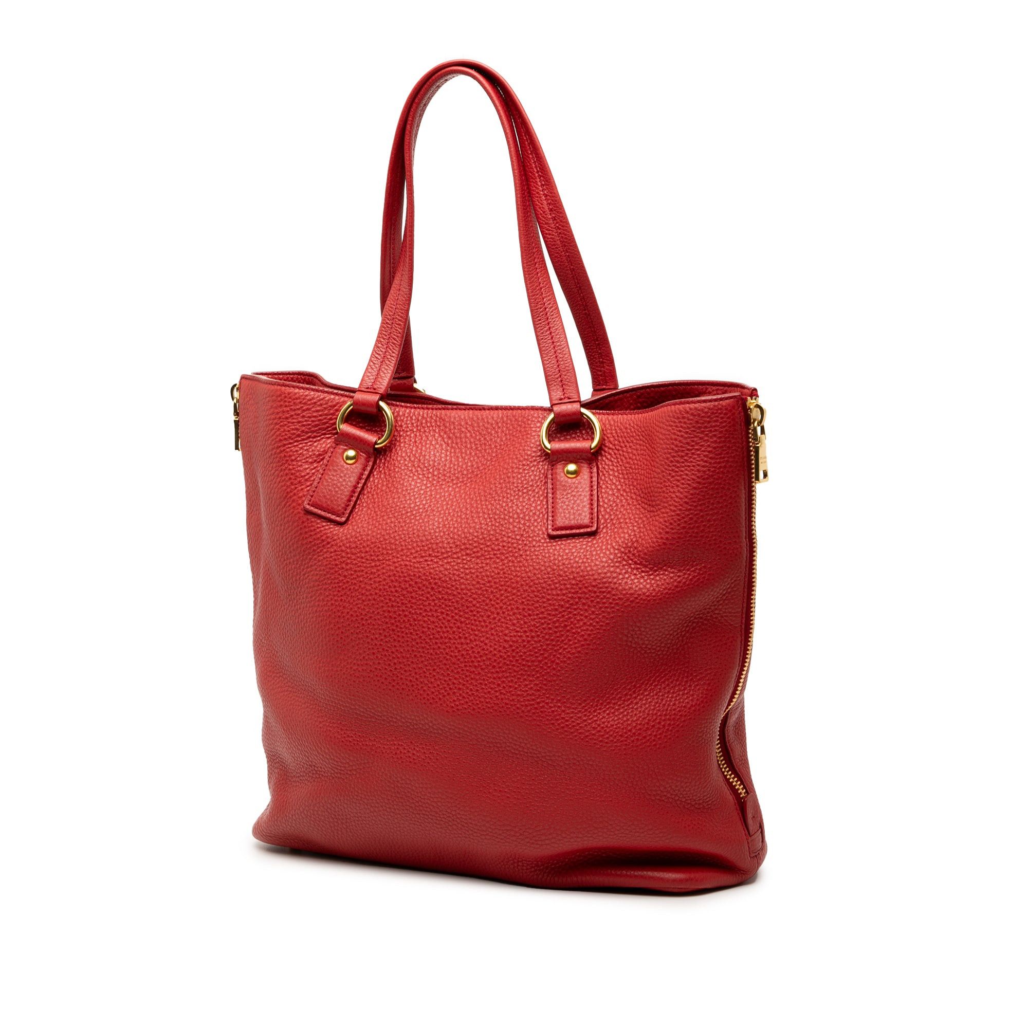 Prada Vitello Daino Side Zip Tote Size ONE SIZE - 2 Thumbnail