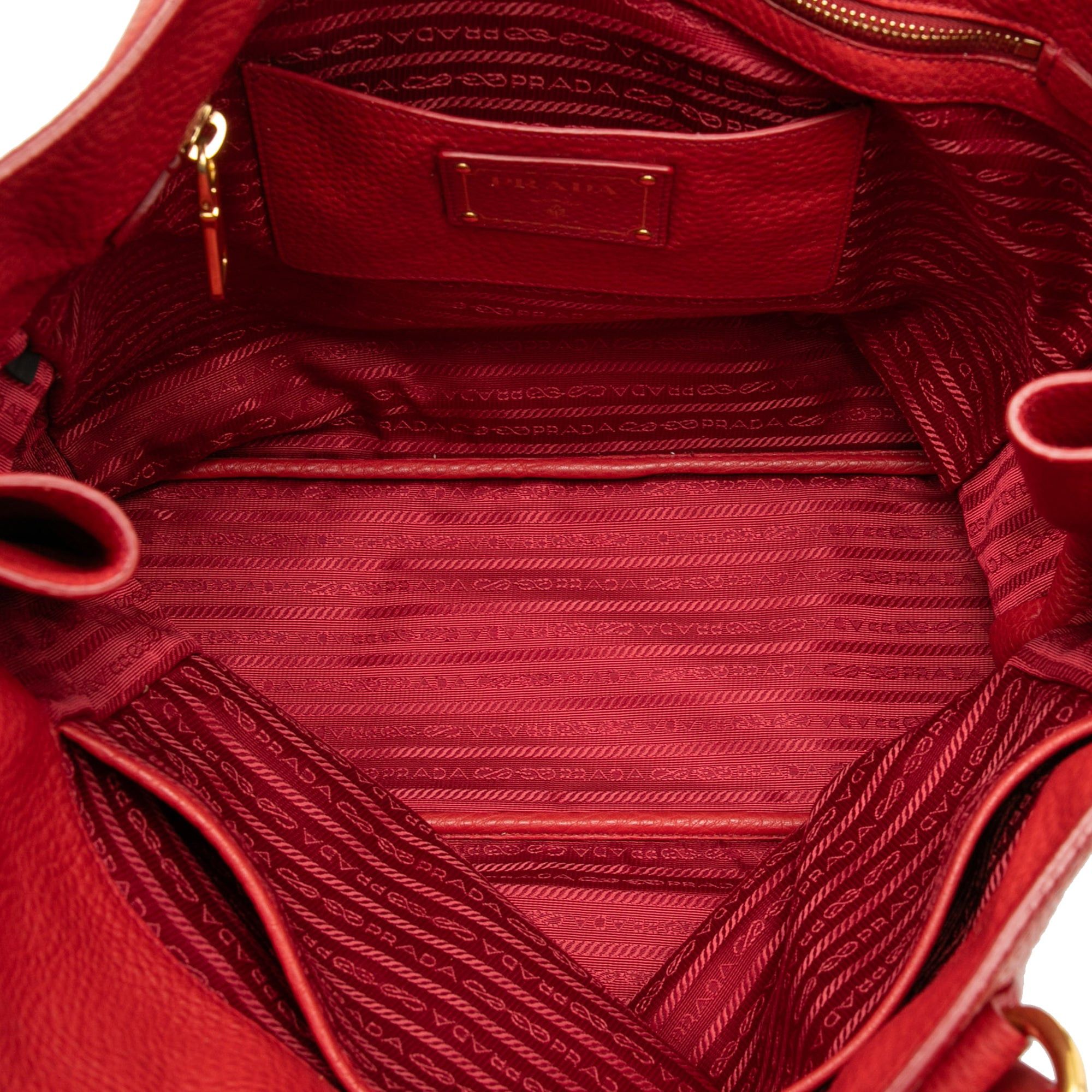Prada Vitello Daino Side Zip Tote Size ONE SIZE - 4 Thumbnail