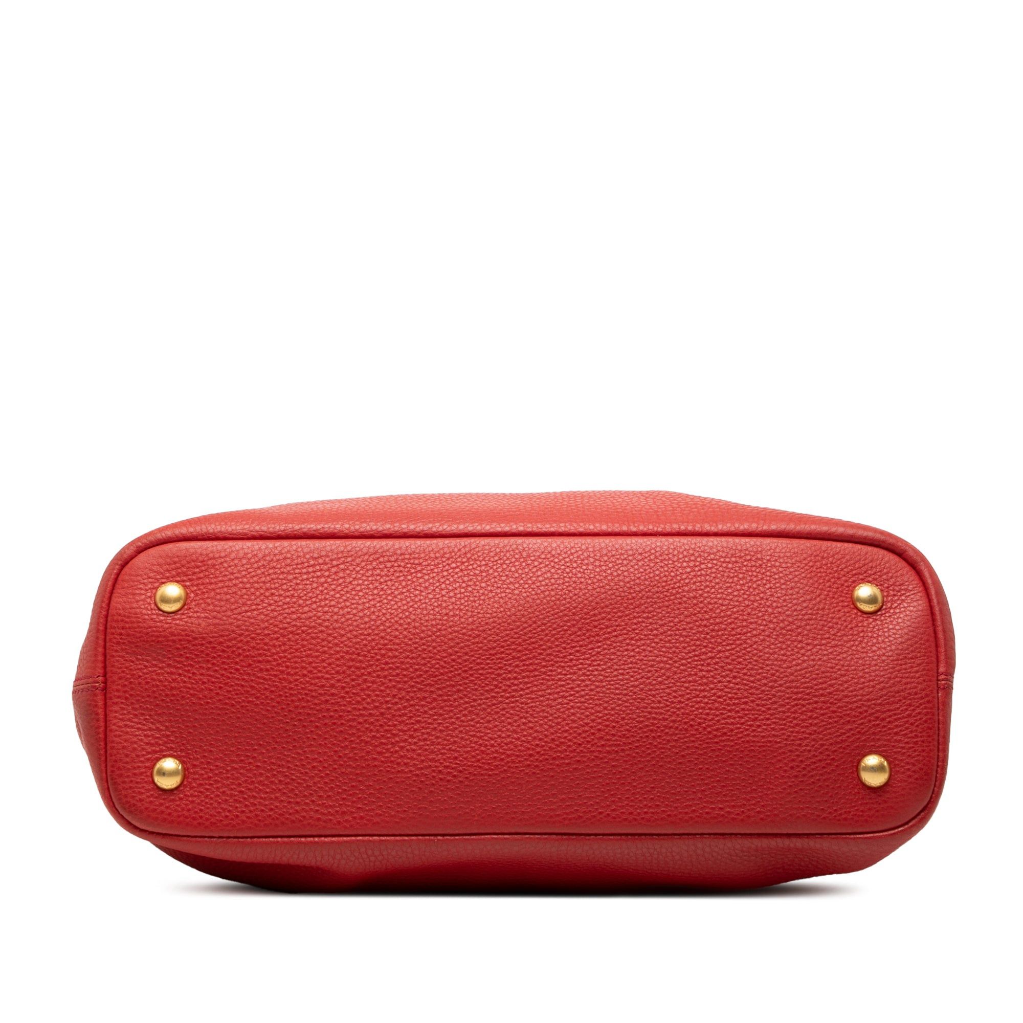 Prada Vitello Daino Side Zip Tote Size ONE SIZE - 3 Thumbnail