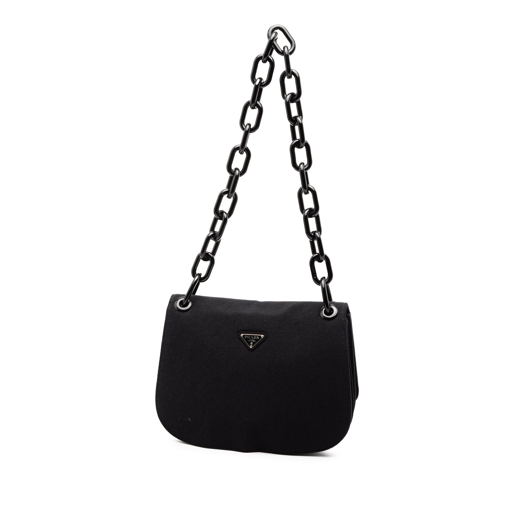 Prada Canvas Lucite Chain Shoulder Bag Size ONE SIZE - 2 Thumbnail