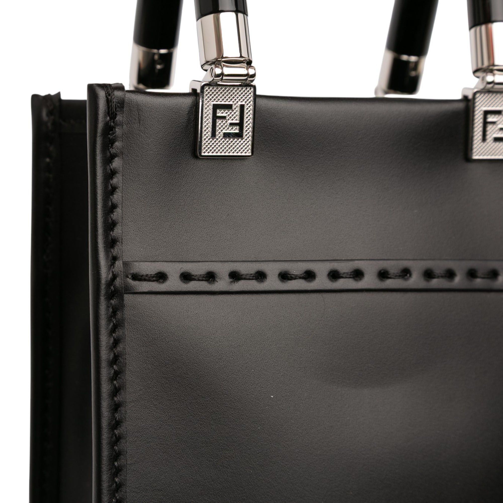 Fendi Mini Leather Sunshine Shopper Tote Size ONE SIZE - 9 Thumbnail